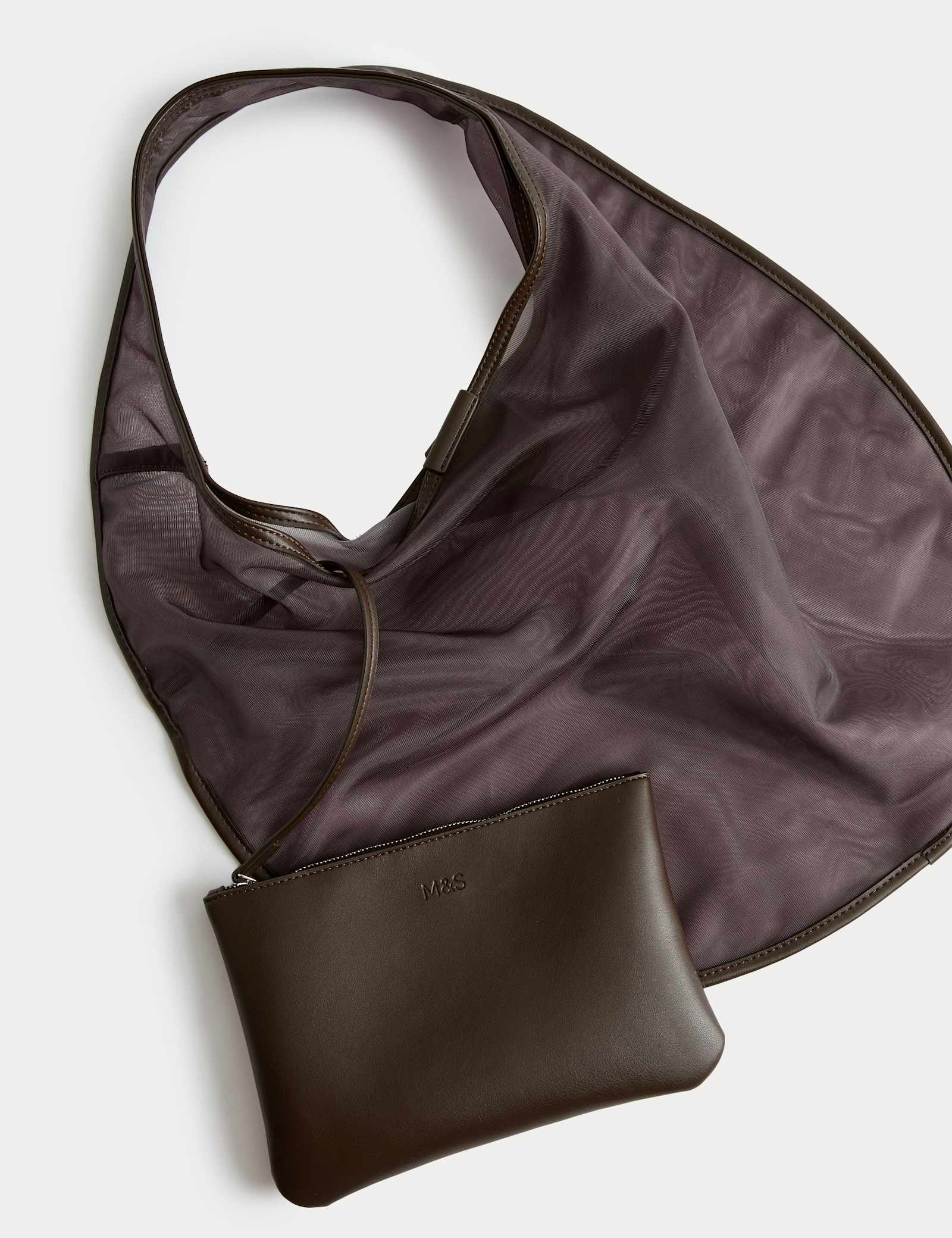 Large Mesh Moon Shoulder Bag - image 1