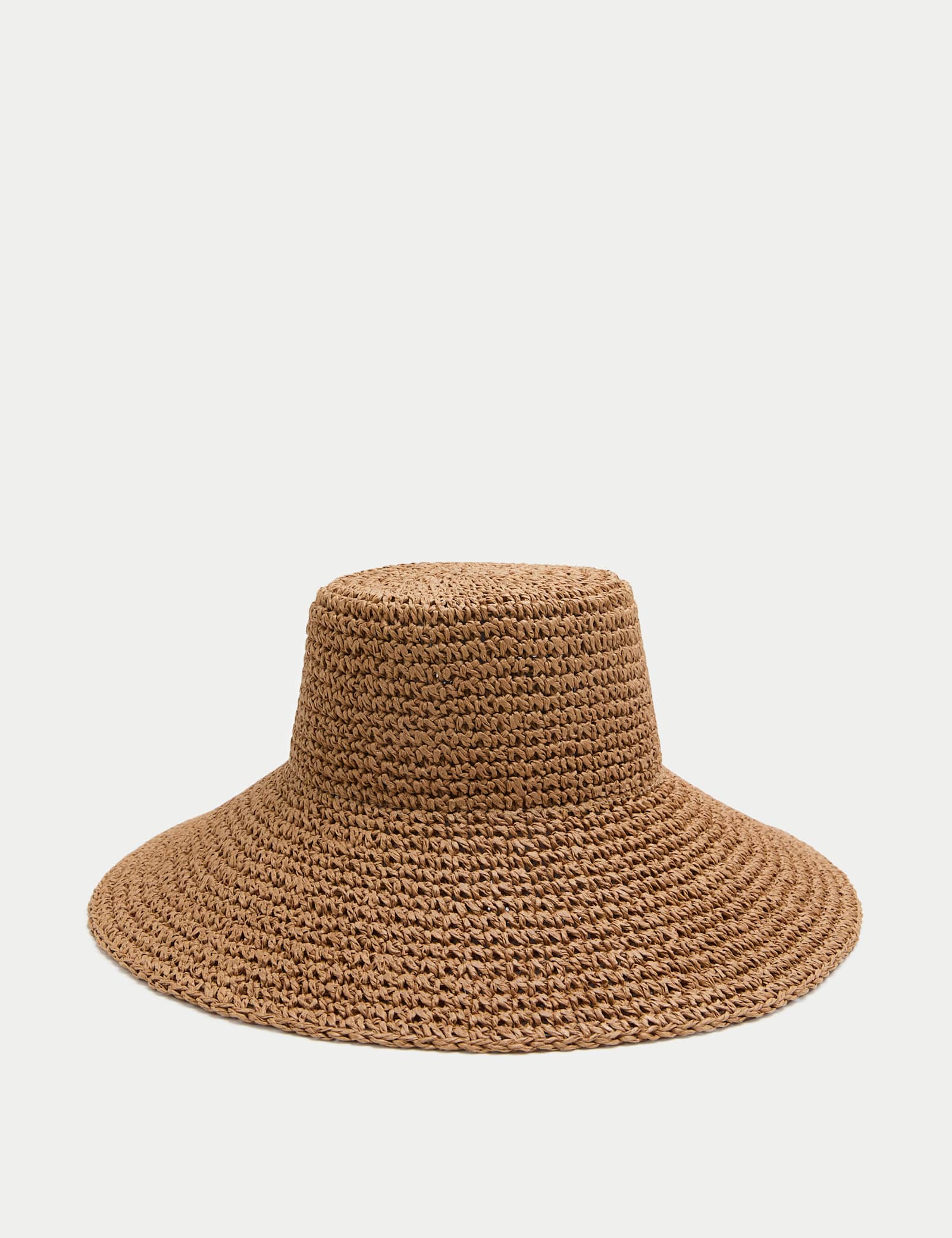Straw Scalloped Edge Hat - image 2