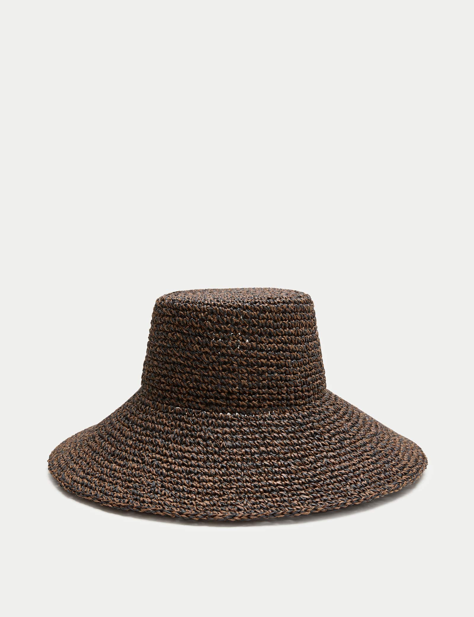 Straw Scalloped Edge Hat - image 1