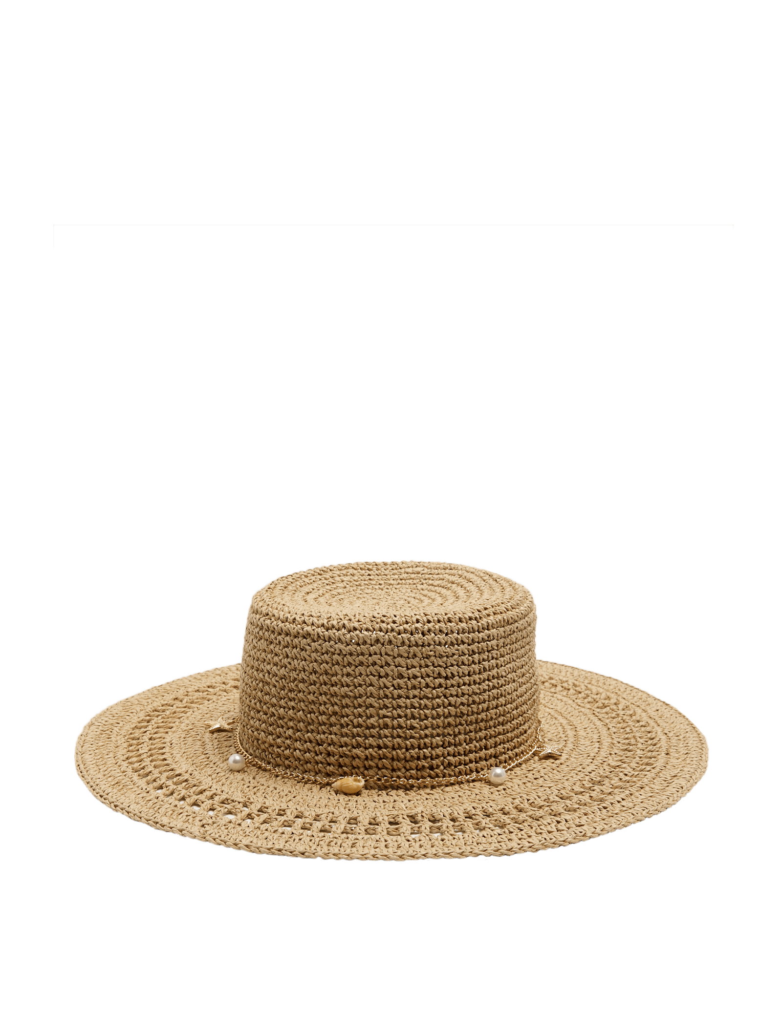 Shell Detail Floppy Fedora Hat - image 2