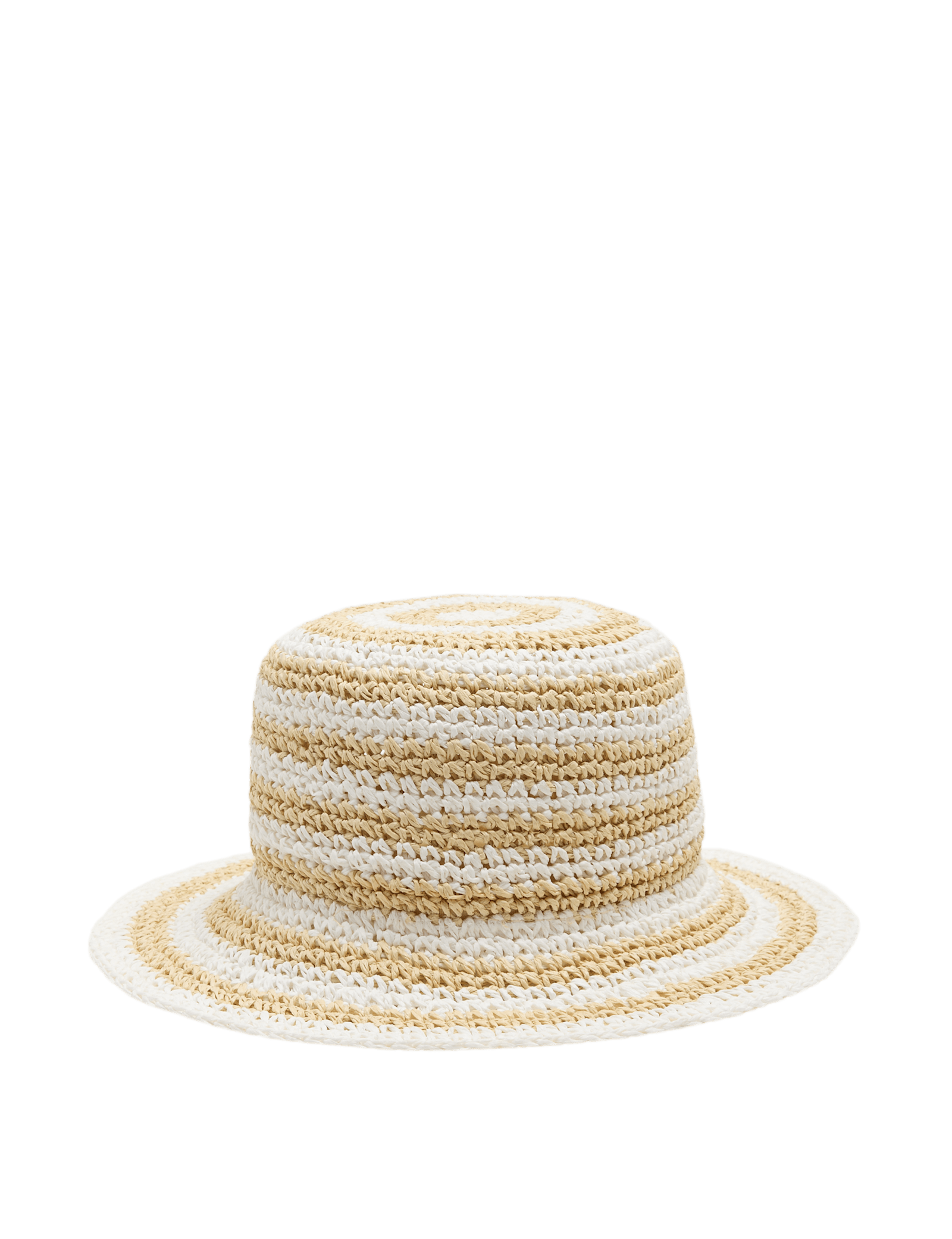 Straw Striped Bucket Hat - image 2