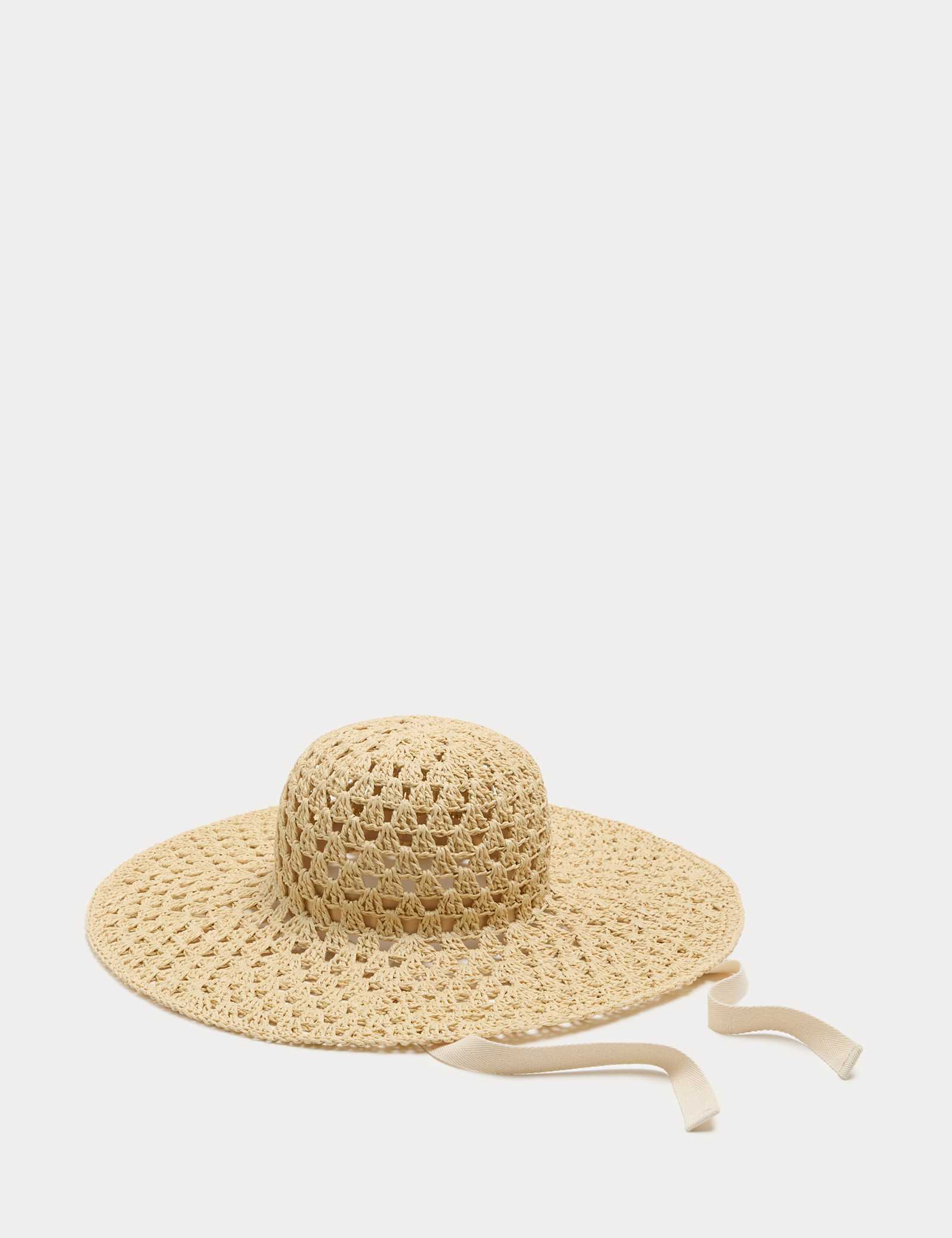 Open Weave Wide Brim Hat - image 1