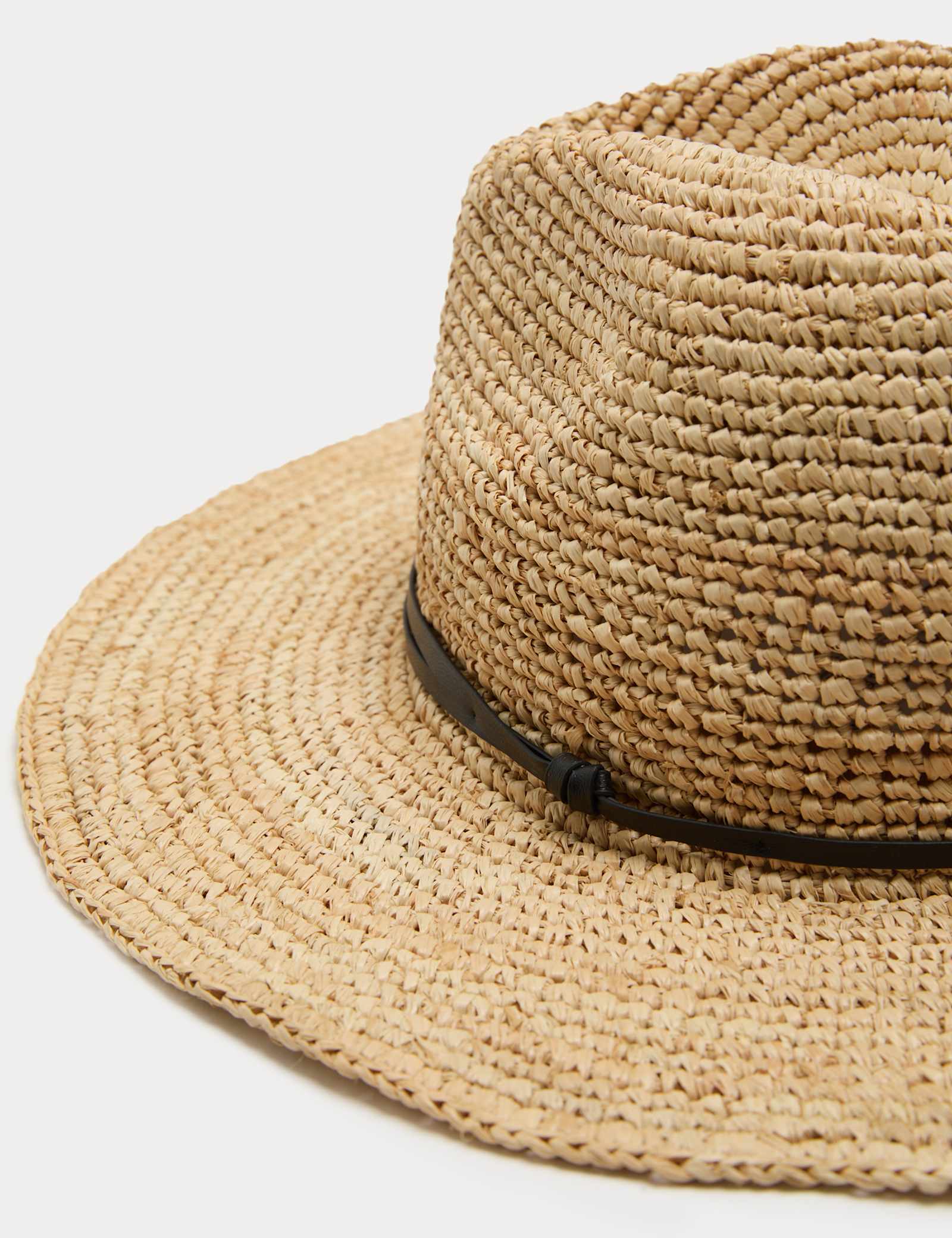 Raffia Fedora Hat - image 3