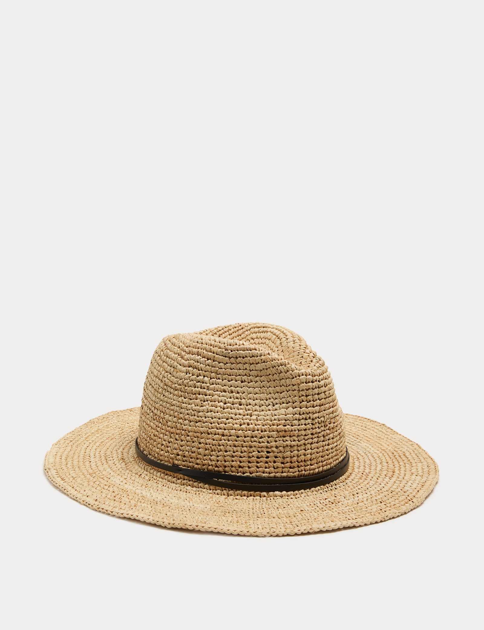 Raffia Fedora Hat - image 1