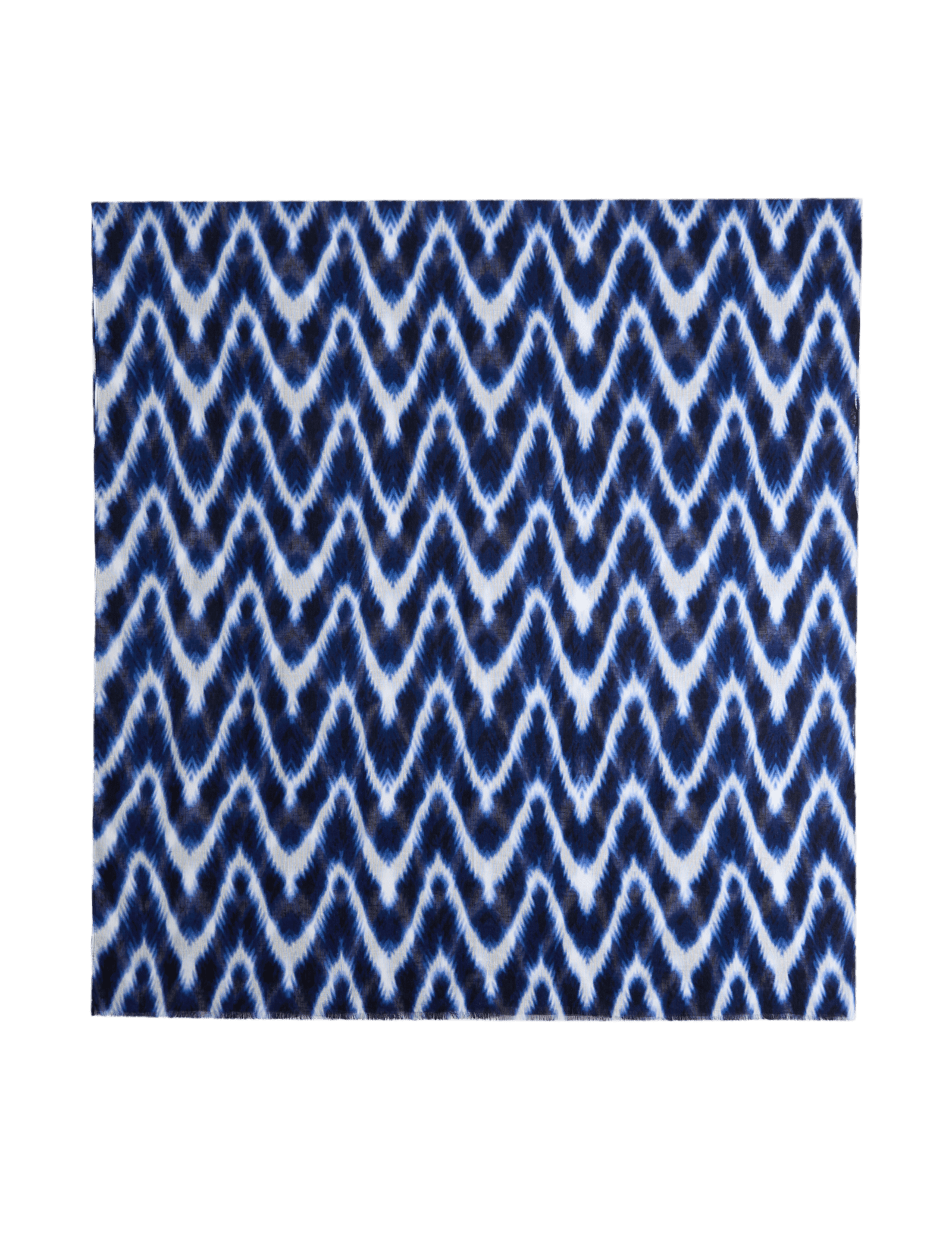 Linen Blend Ikat Printed Scarf - image 2