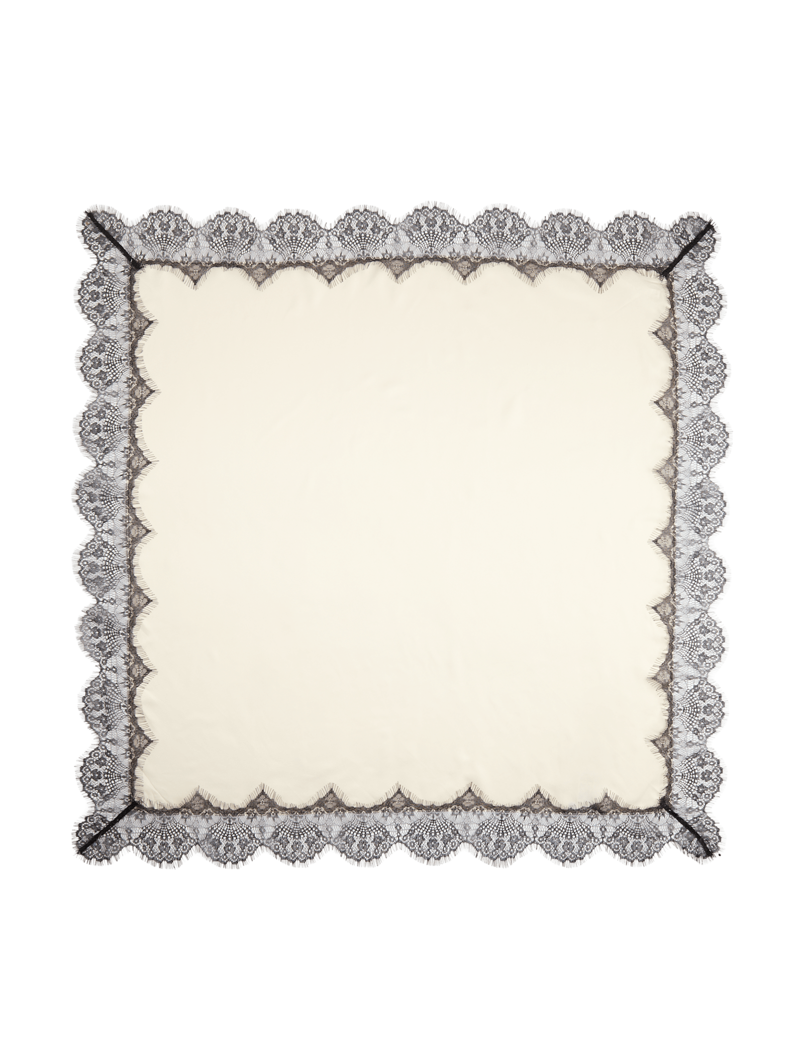 Satin Lace Detail Scarf - image 5
