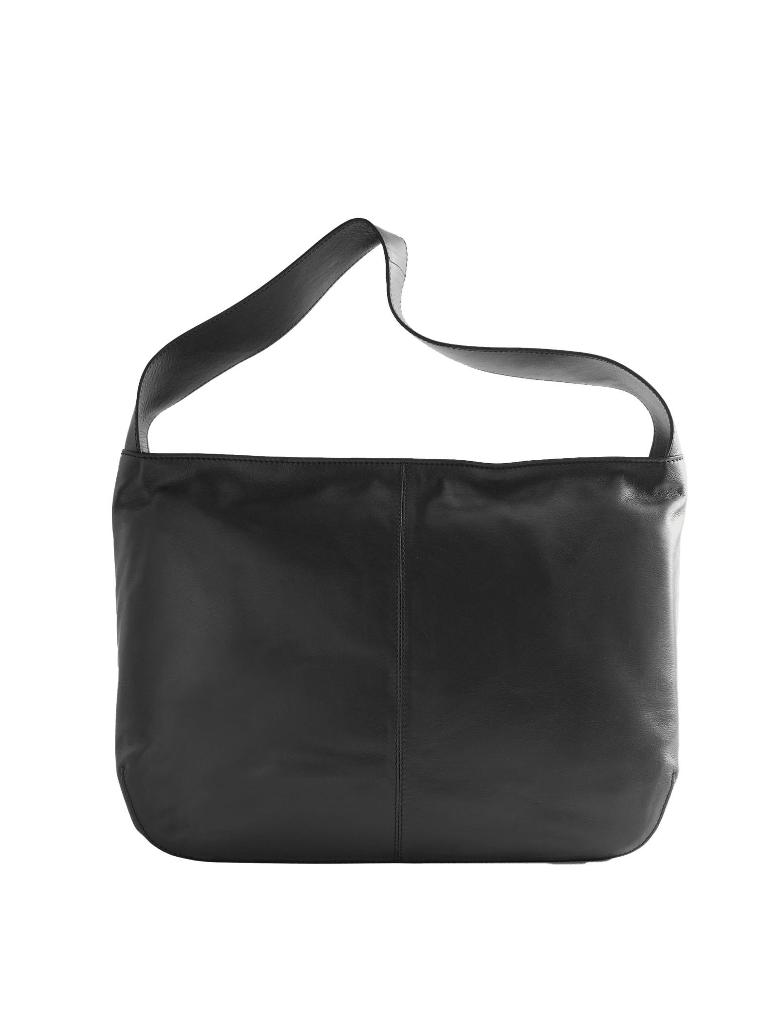 Leather Zip Slouchy Shoulder Bag - image 3