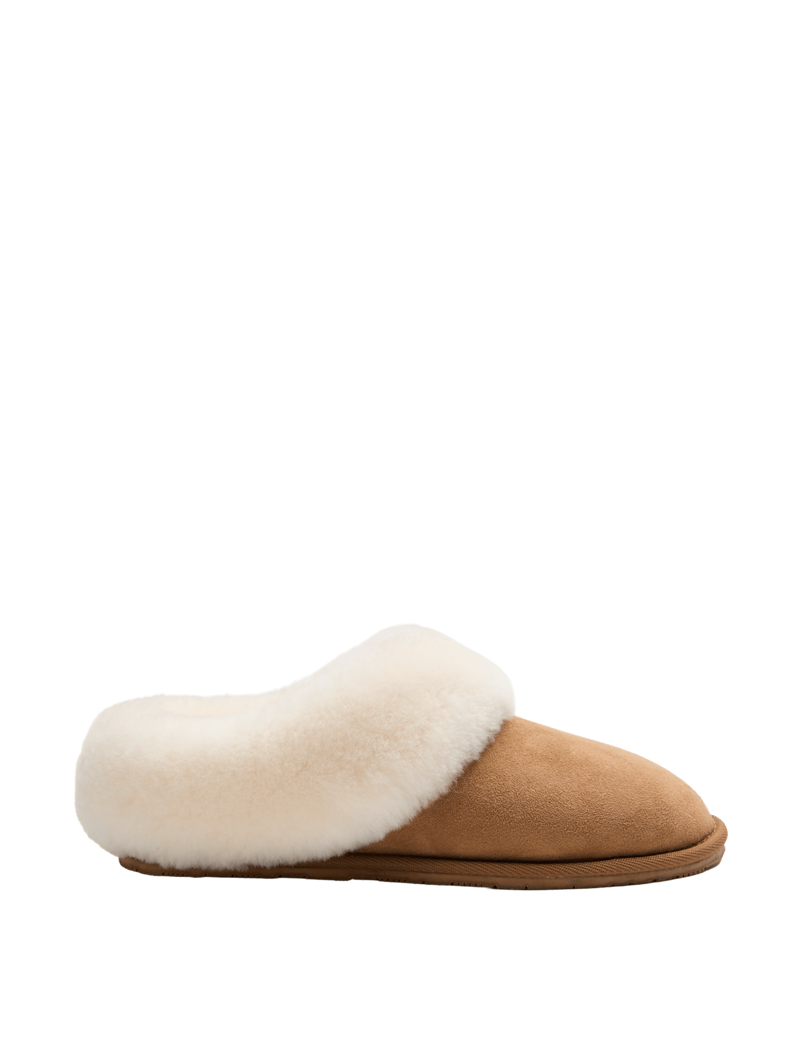 Suede Shearling Lined Mule Slippers - image 3