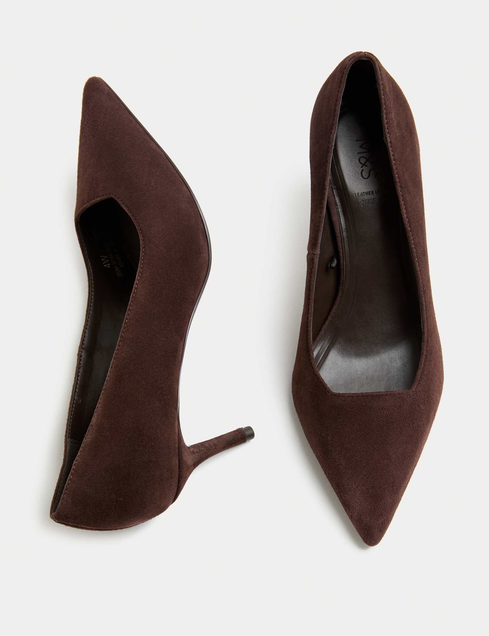 Suede Kitten Heel Court Shoes - image 2