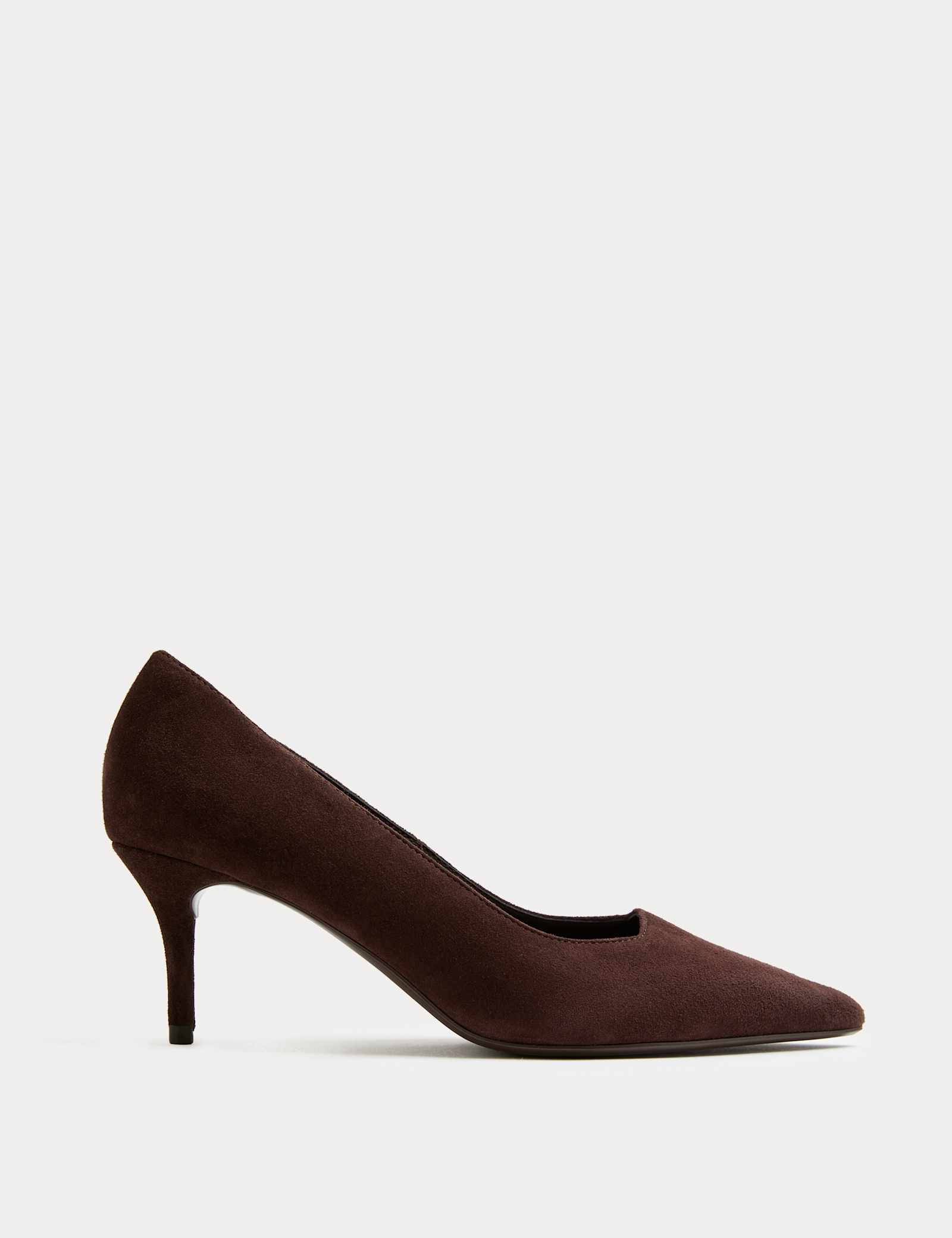 Suede Kitten Heel Court Shoes - image 1