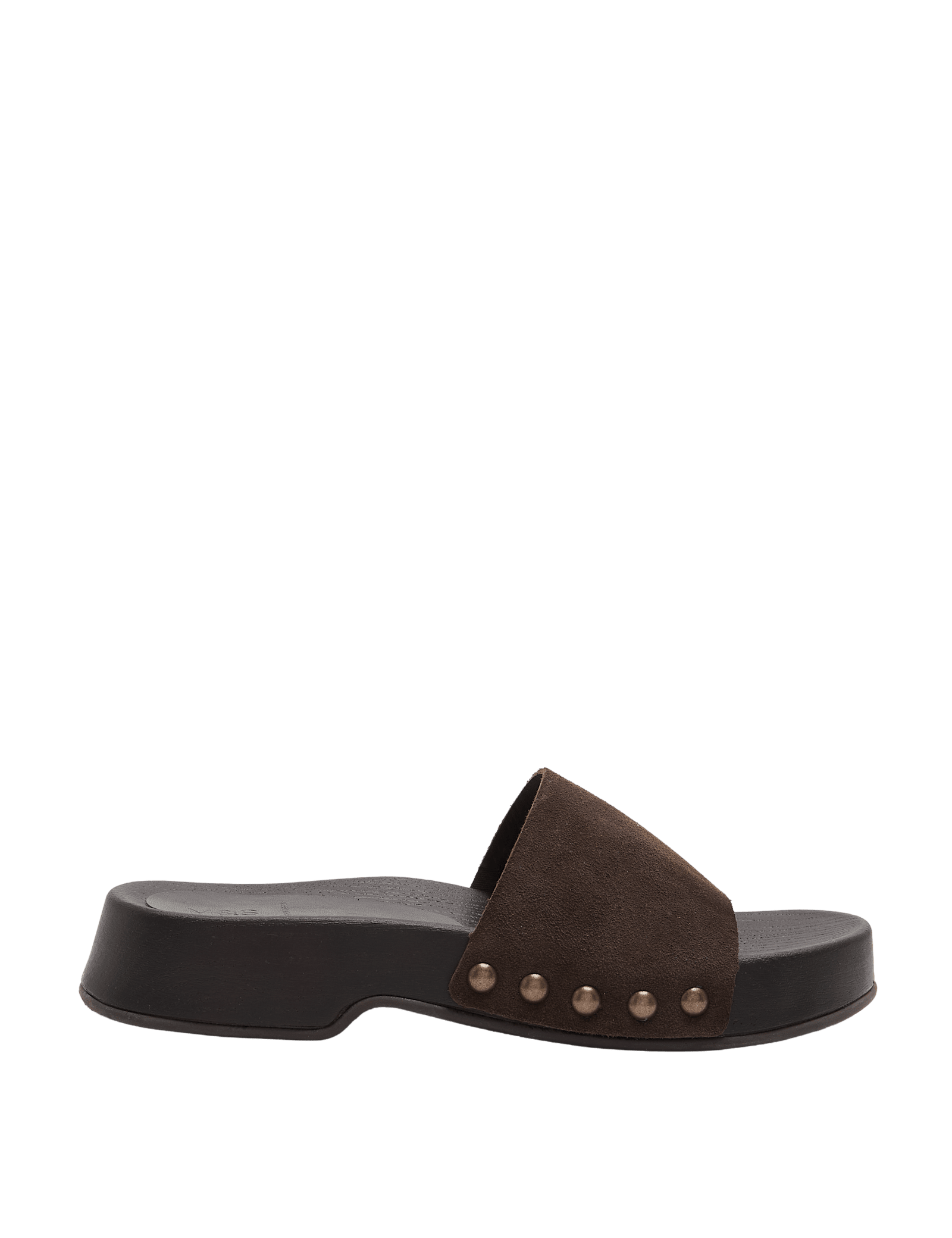 Suede Platform Open Toe Clogs - image 3