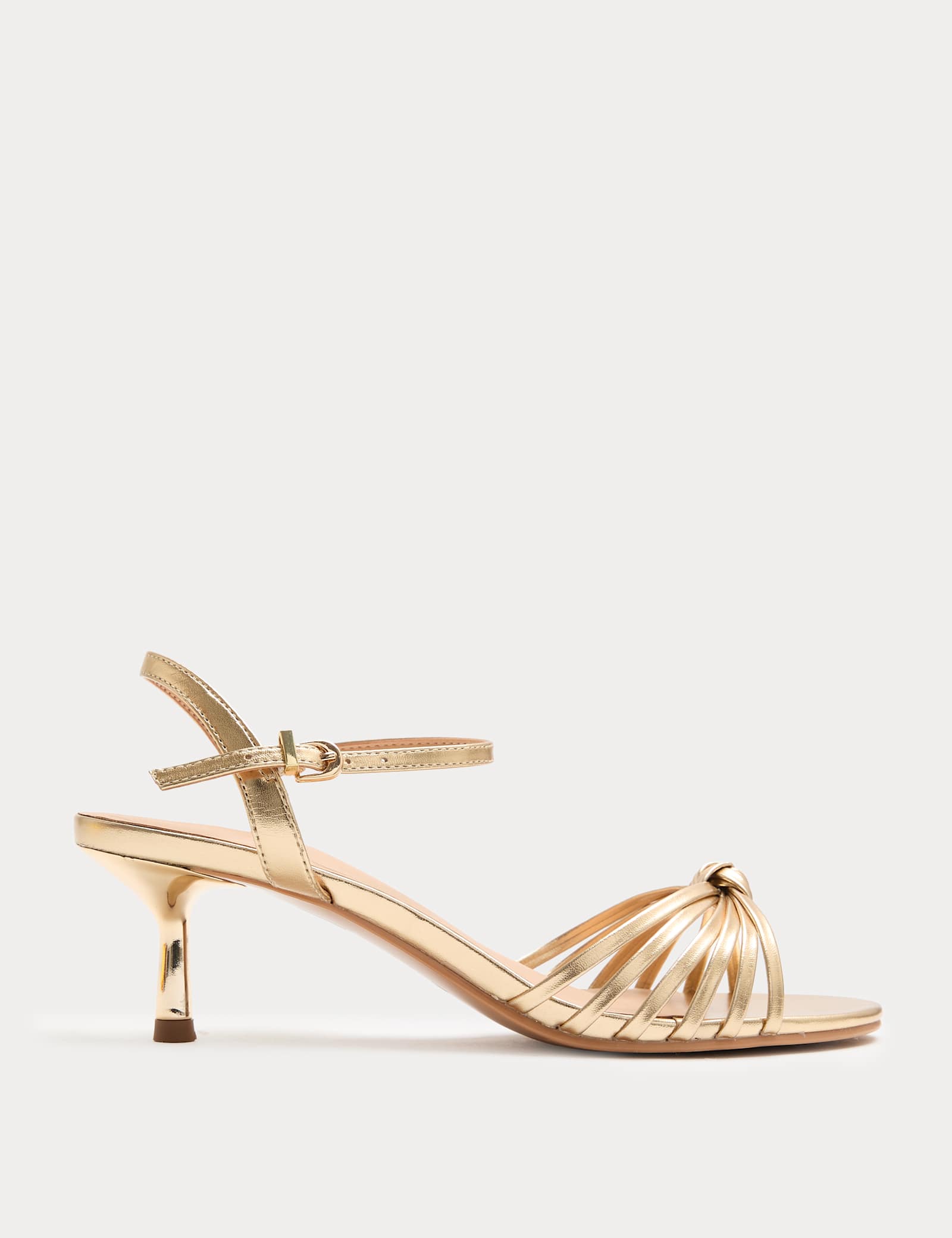 Knot Strappy Stiletto Heel Sandals - image 1