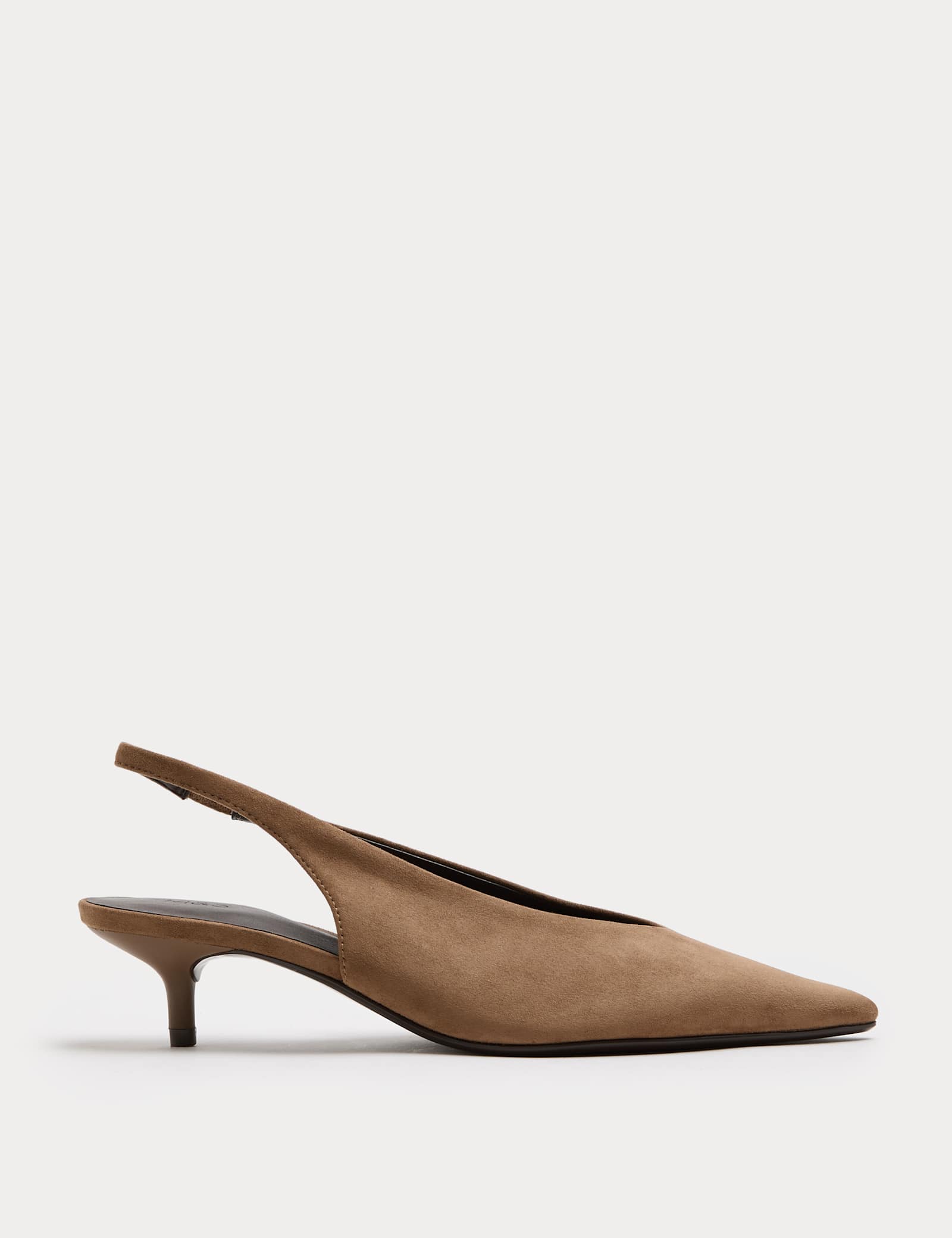 Kitten Heel Pointed Slingback Shoes - image 2
