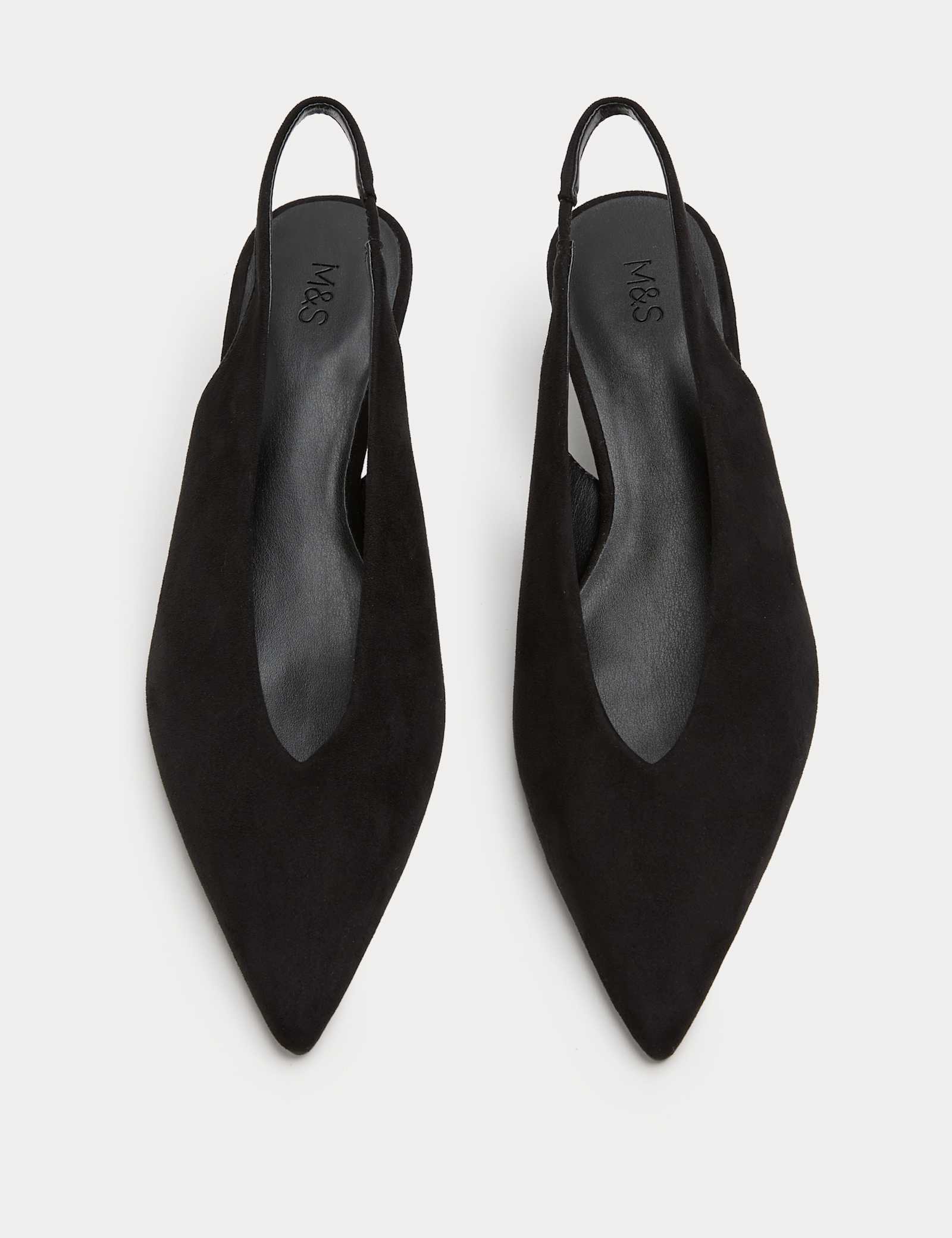 Kitten Heel Pointed Slingback Shoes - image 3