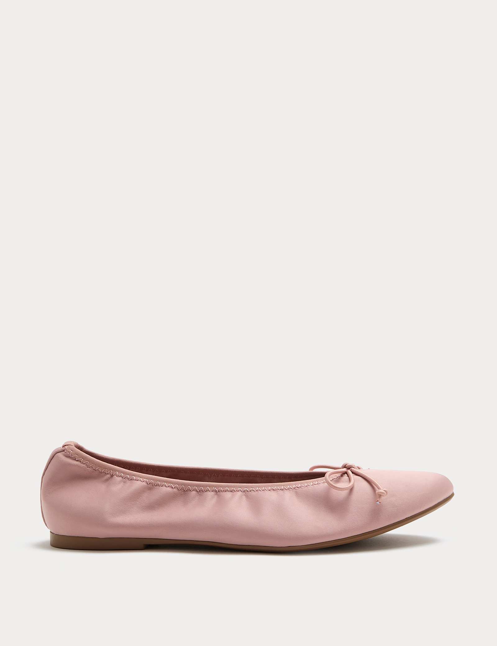 Satin Flat Ballet Pumps - image 4