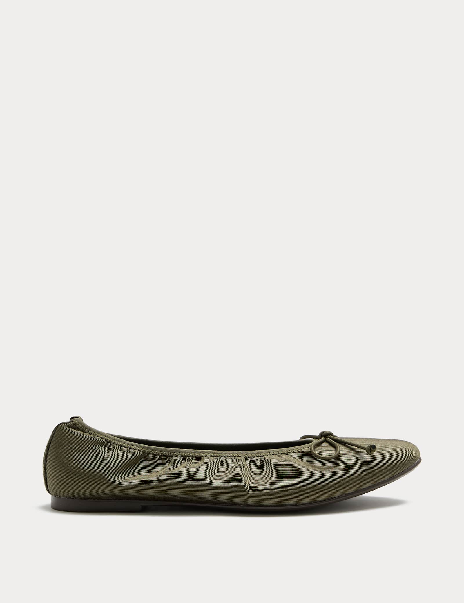 Satin Flat Ballet Pumps - image 1