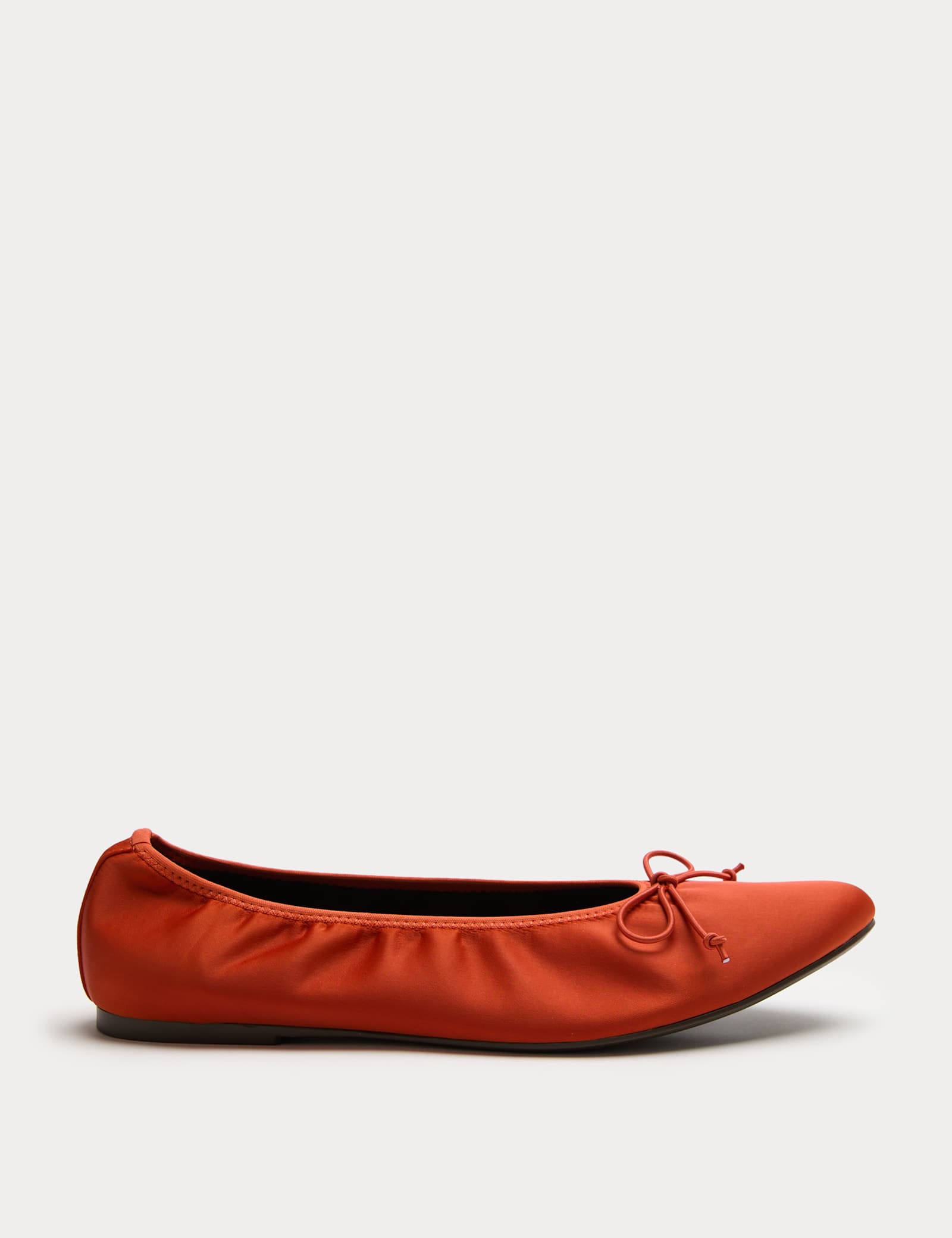 Satin Flat Ballet Pumps - image 3