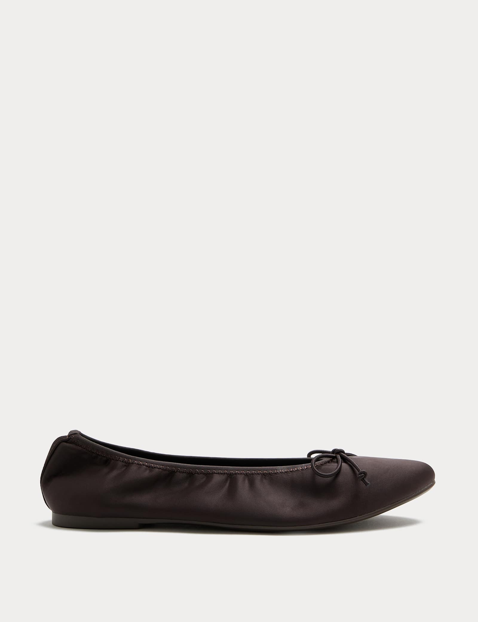 Satin Flat Ballet Pumps - image 2