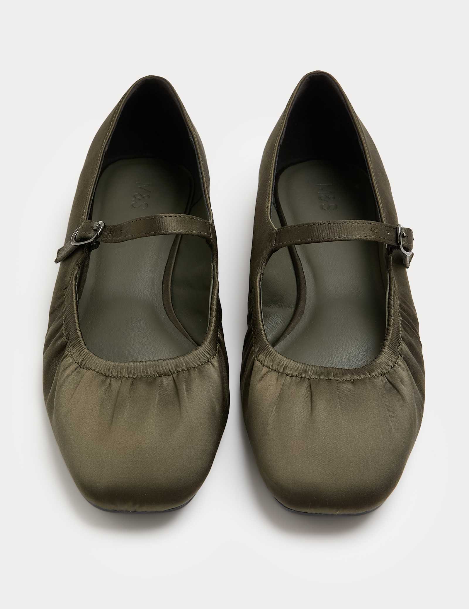 Satin Flat Mary Jane Ballet Pump - image 5