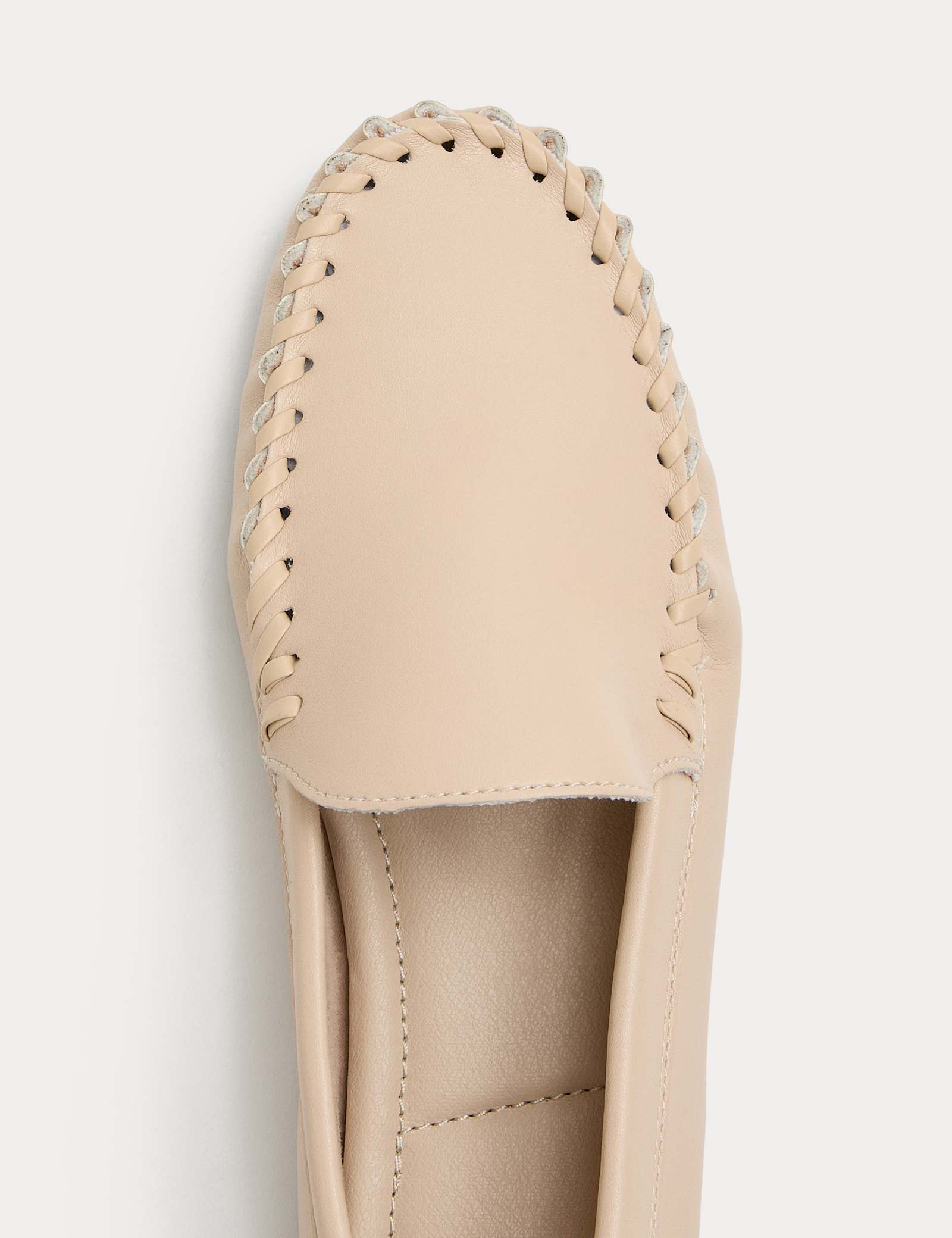 Whip Stitch Detail Slip On Loafers - image 5
