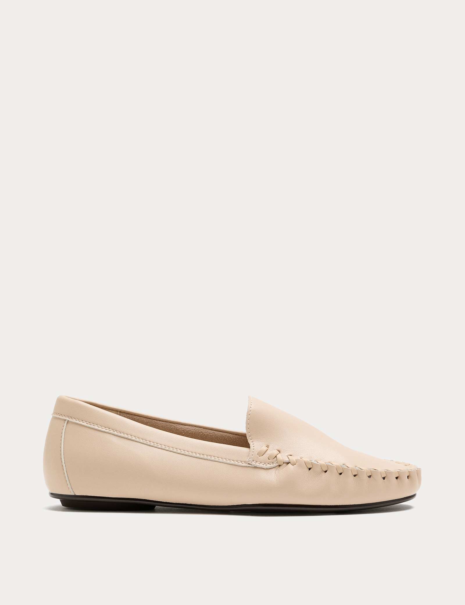 Whip Stitch Detail Slip On Loafers - image 2
