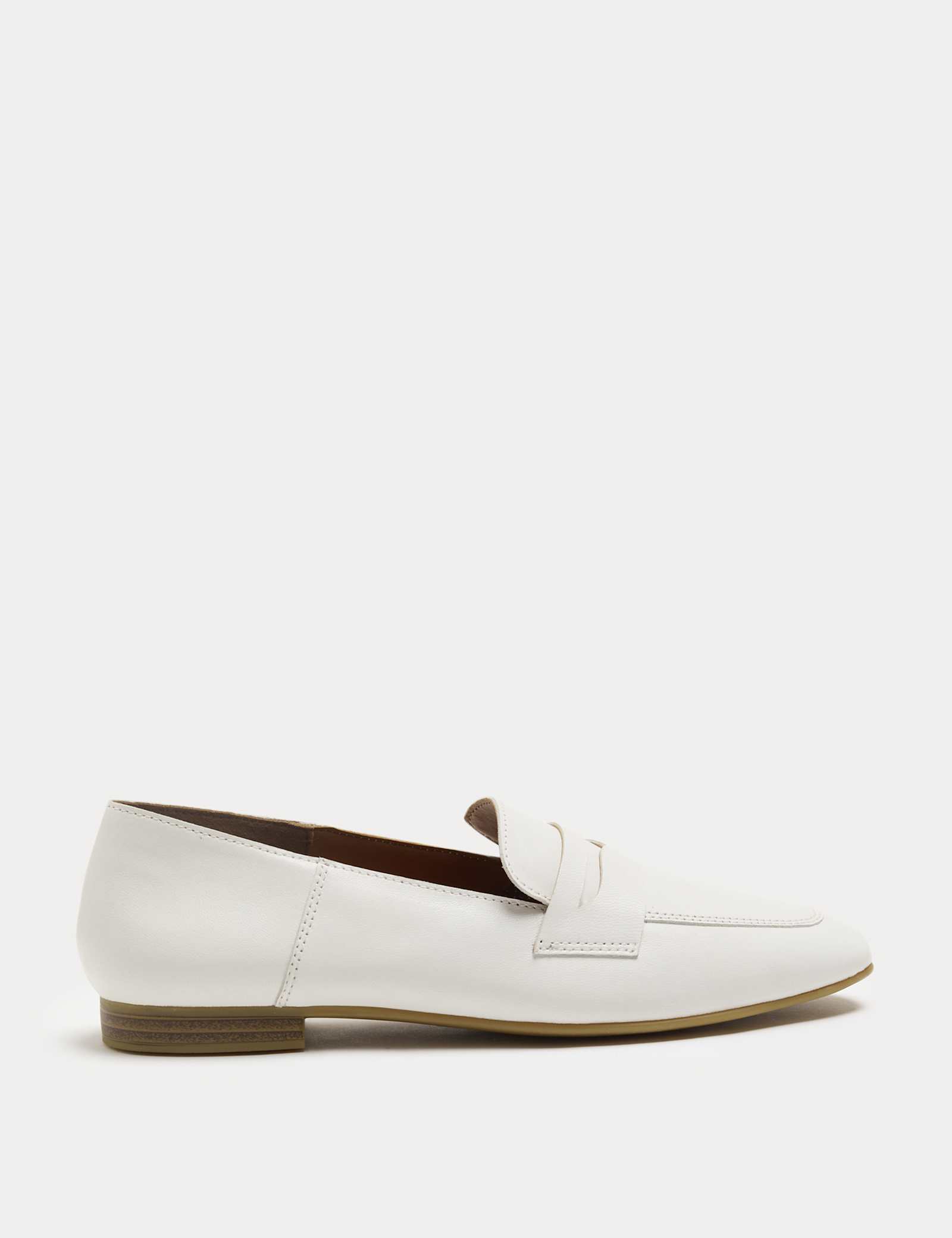 Leather Flat Chisel Toe Loafers - image 2