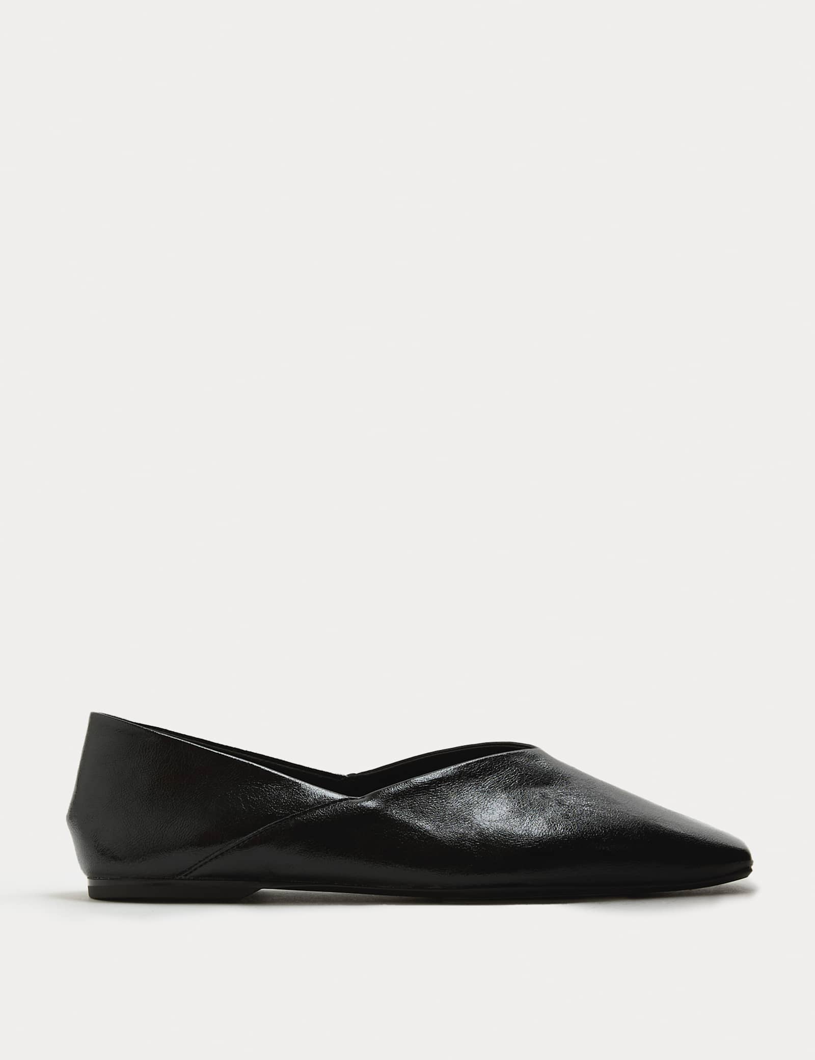 Slip On Flat Chisel Toe Ballet Pumps - image 1