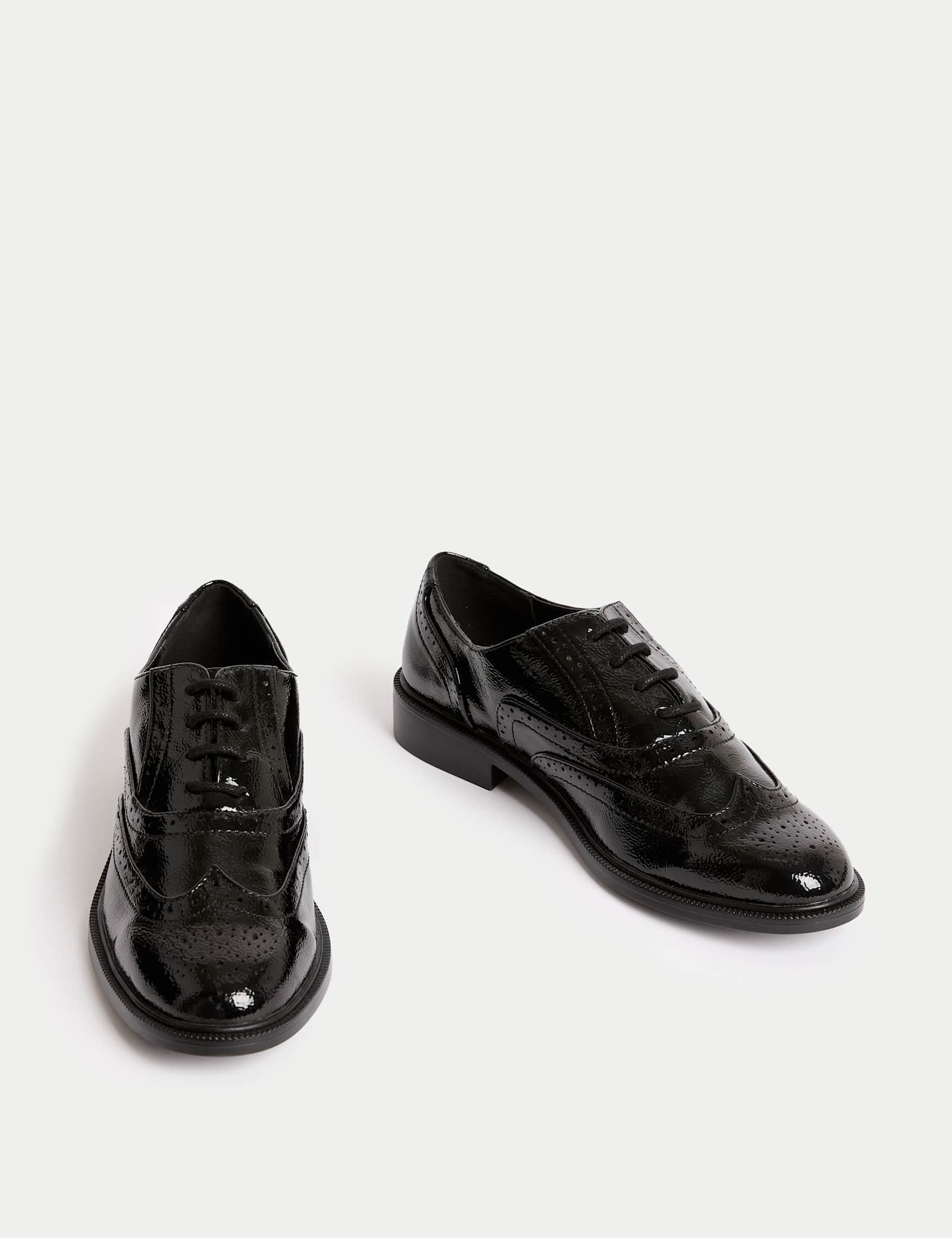 Patent Flat Brogues - image 1
