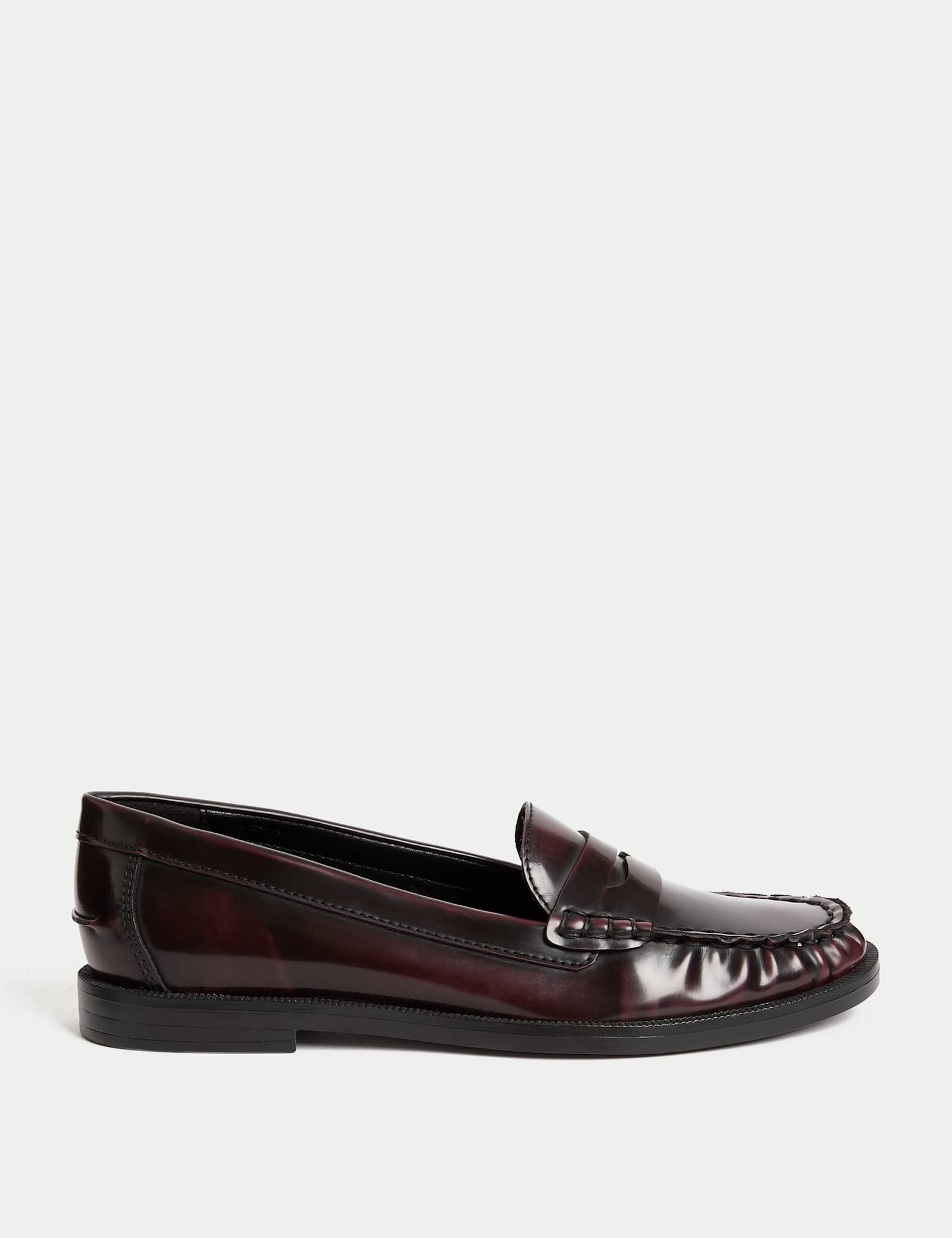 Patent Flat Penny Loafers - image 4