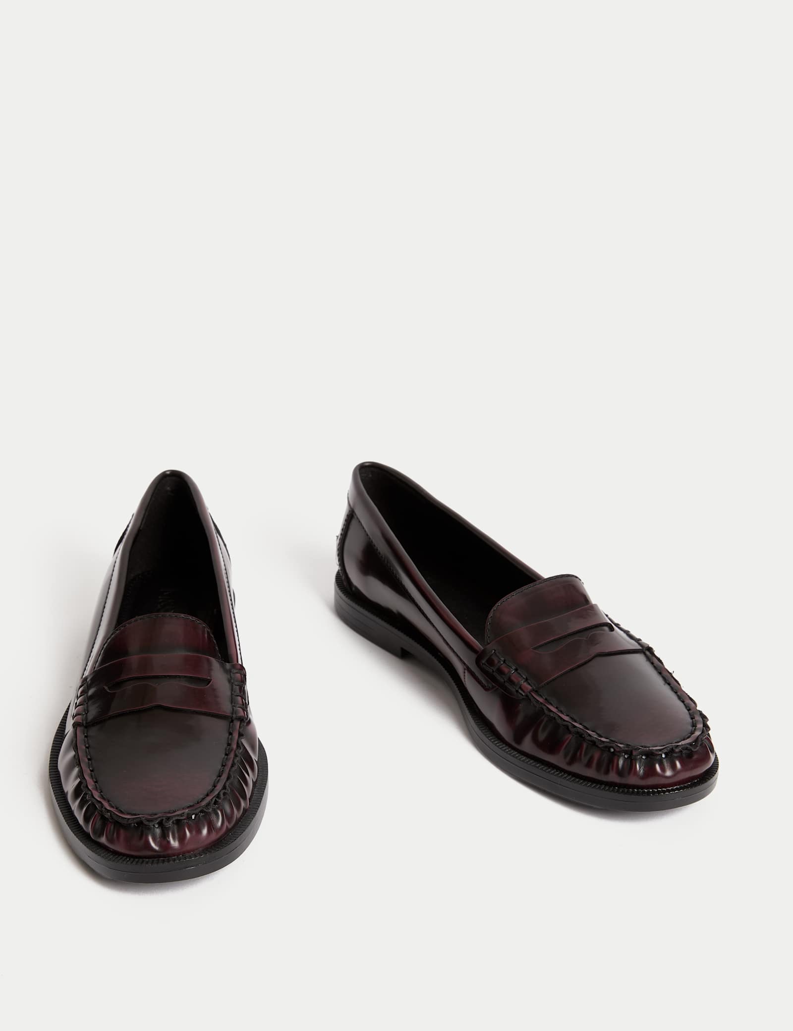 Patent Flat Penny Loafers - image 1