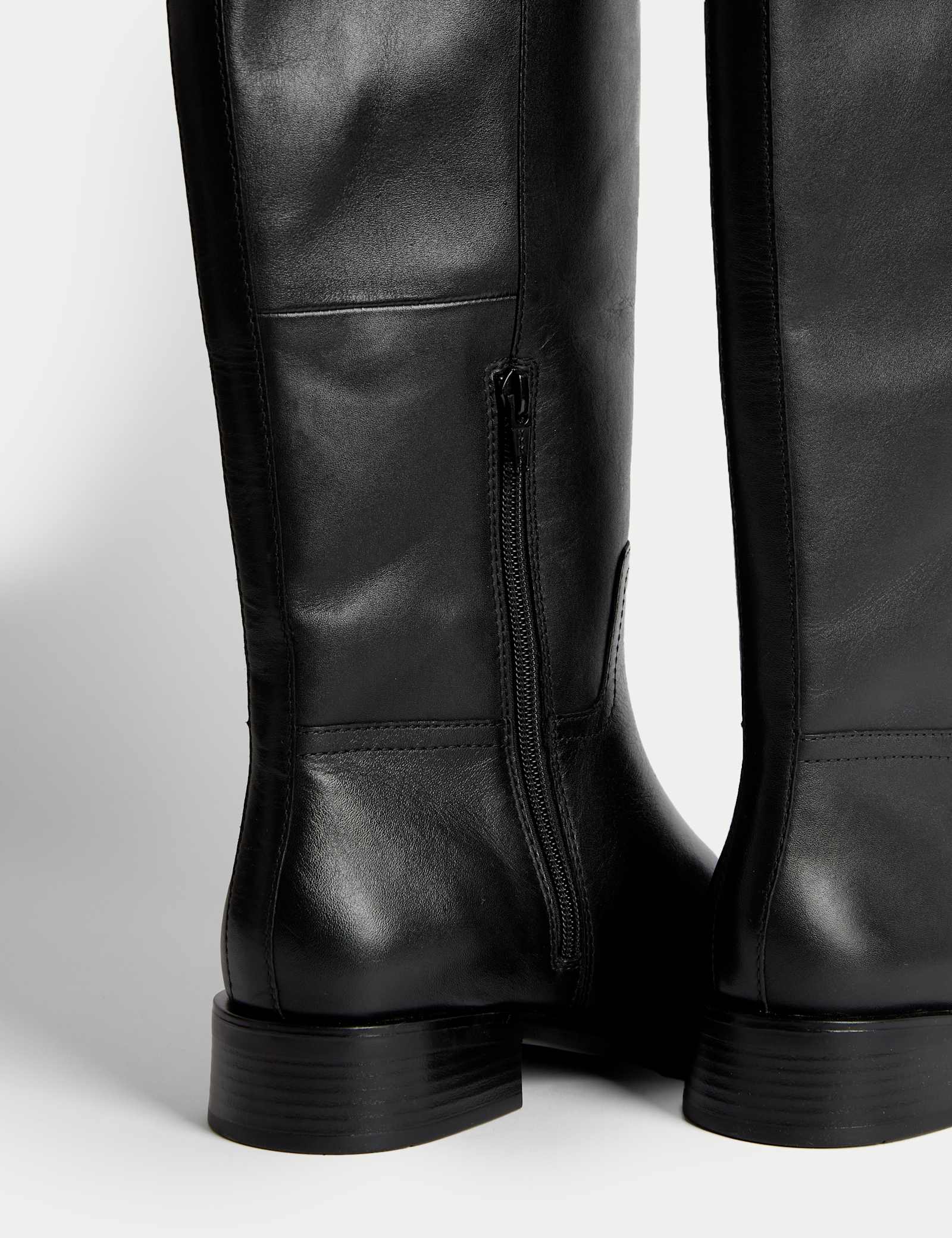 Leather Riding Knee High Boots - image 4