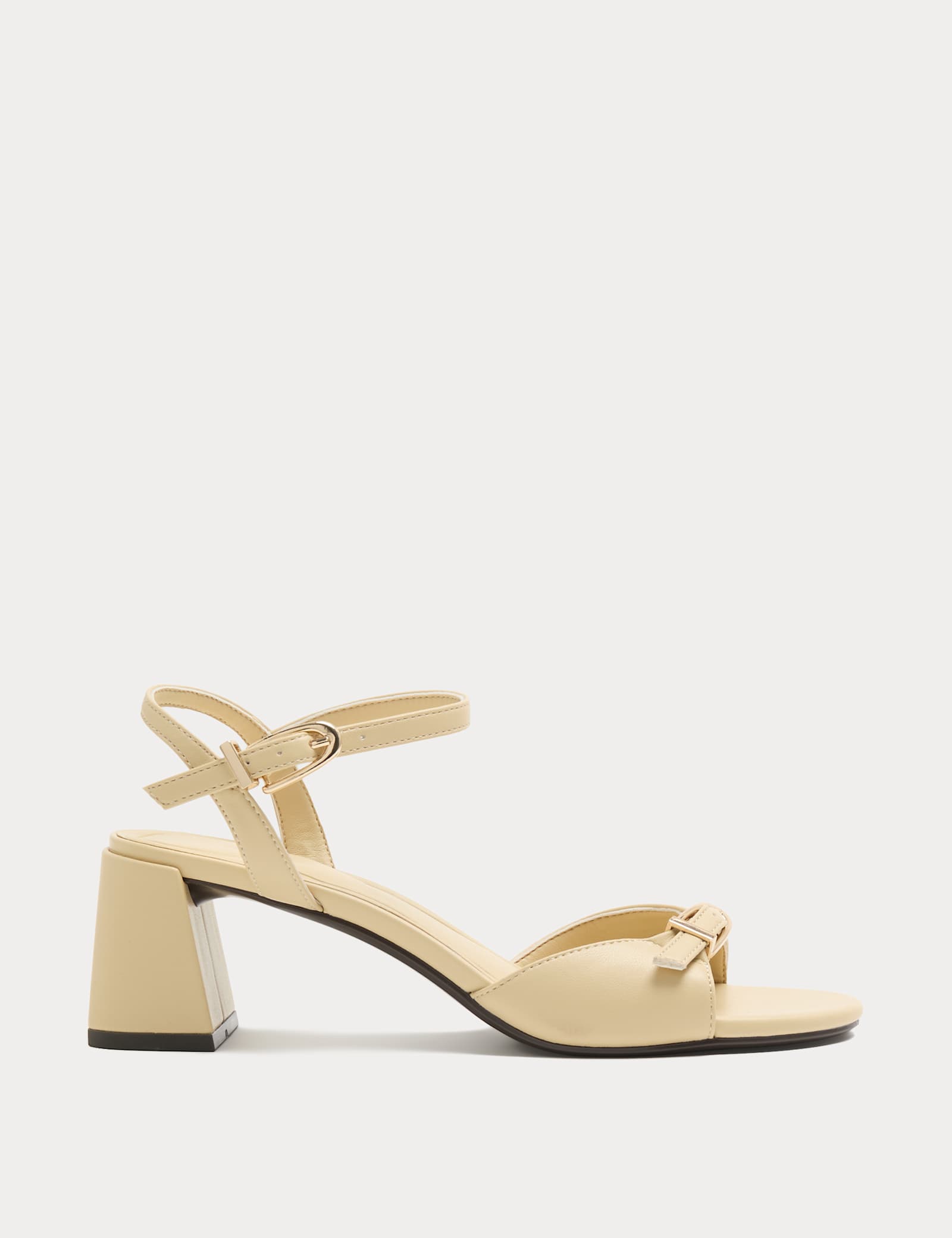 Buckle Ankle Strap Block Heel Sandals - image 2