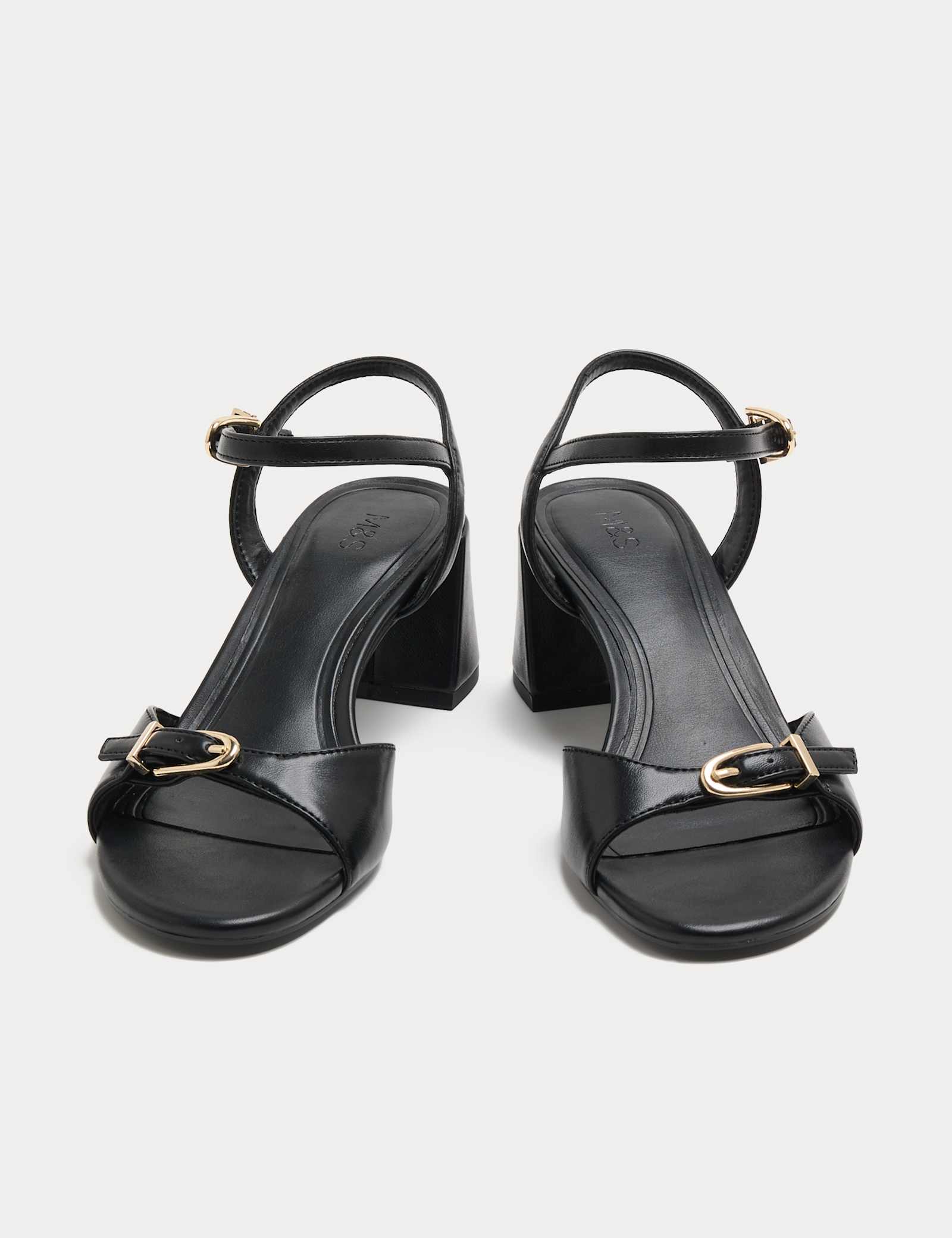 Buckle Ankle Strap Block Heel Sandals - image 3