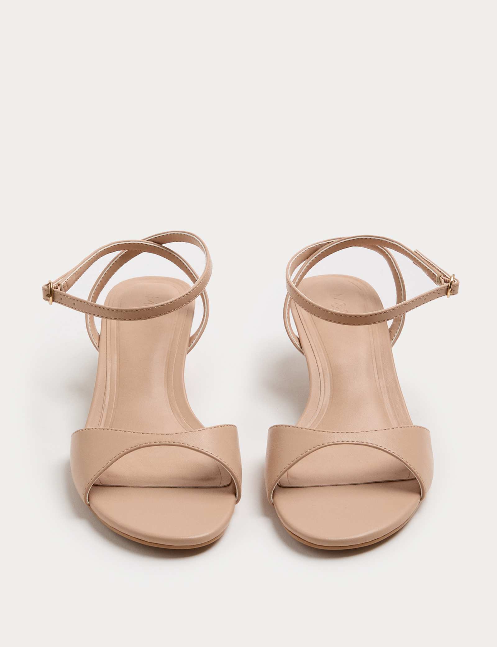 Ankle Strap Kitten Heel Peep Toe Sandals - image 4