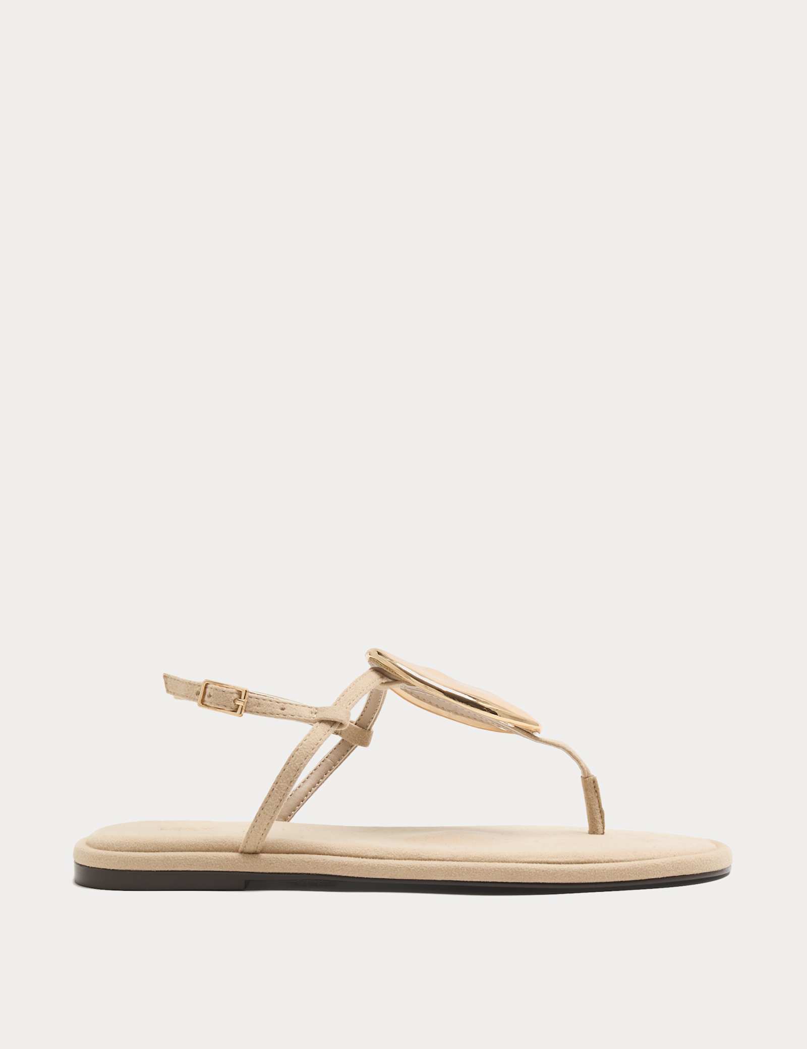 Trim Ankle Strap Flat Sandals - image 1