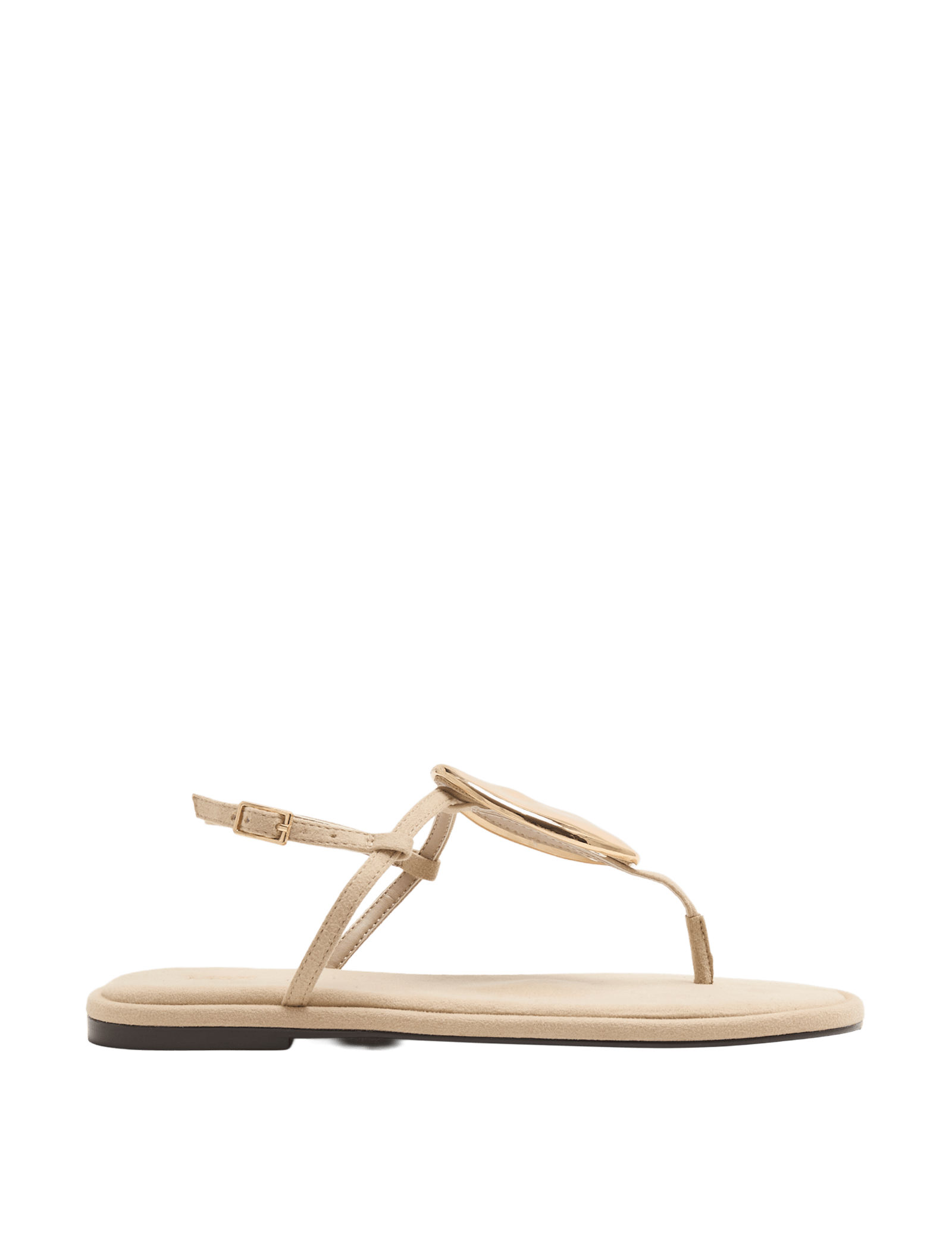 Trim Ankle Strap Flat Sandals - image 3