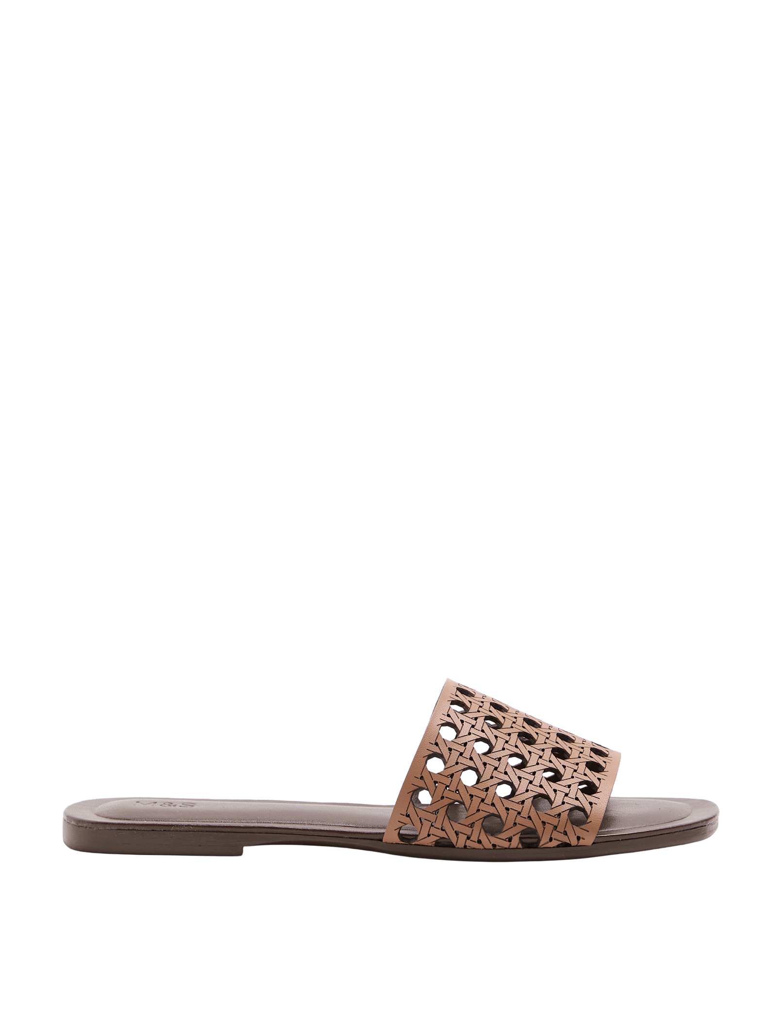 Laser Cut Flat Mule Sandals - image 5