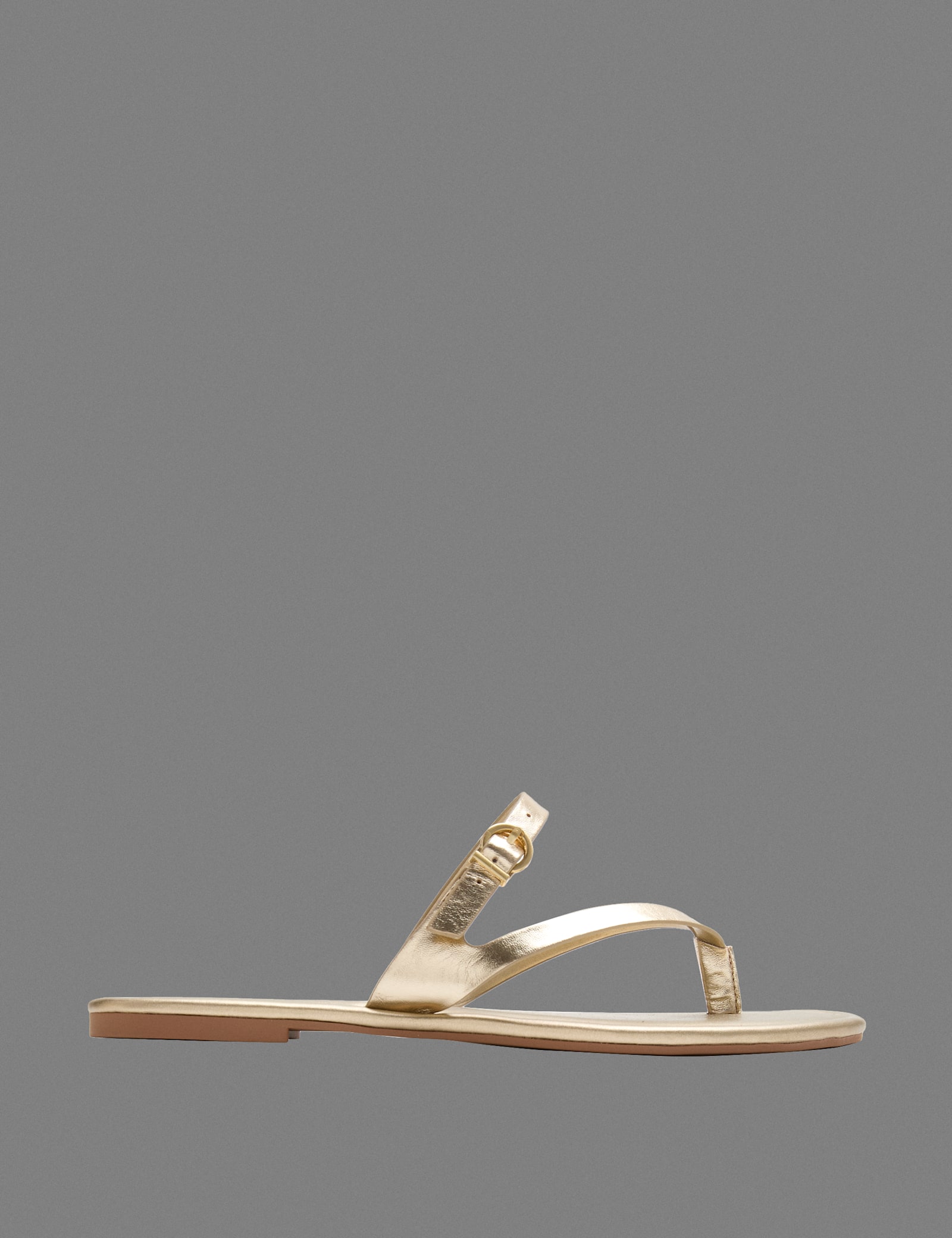 Buckle Flat Toe Loop Mule Sandals - image 5