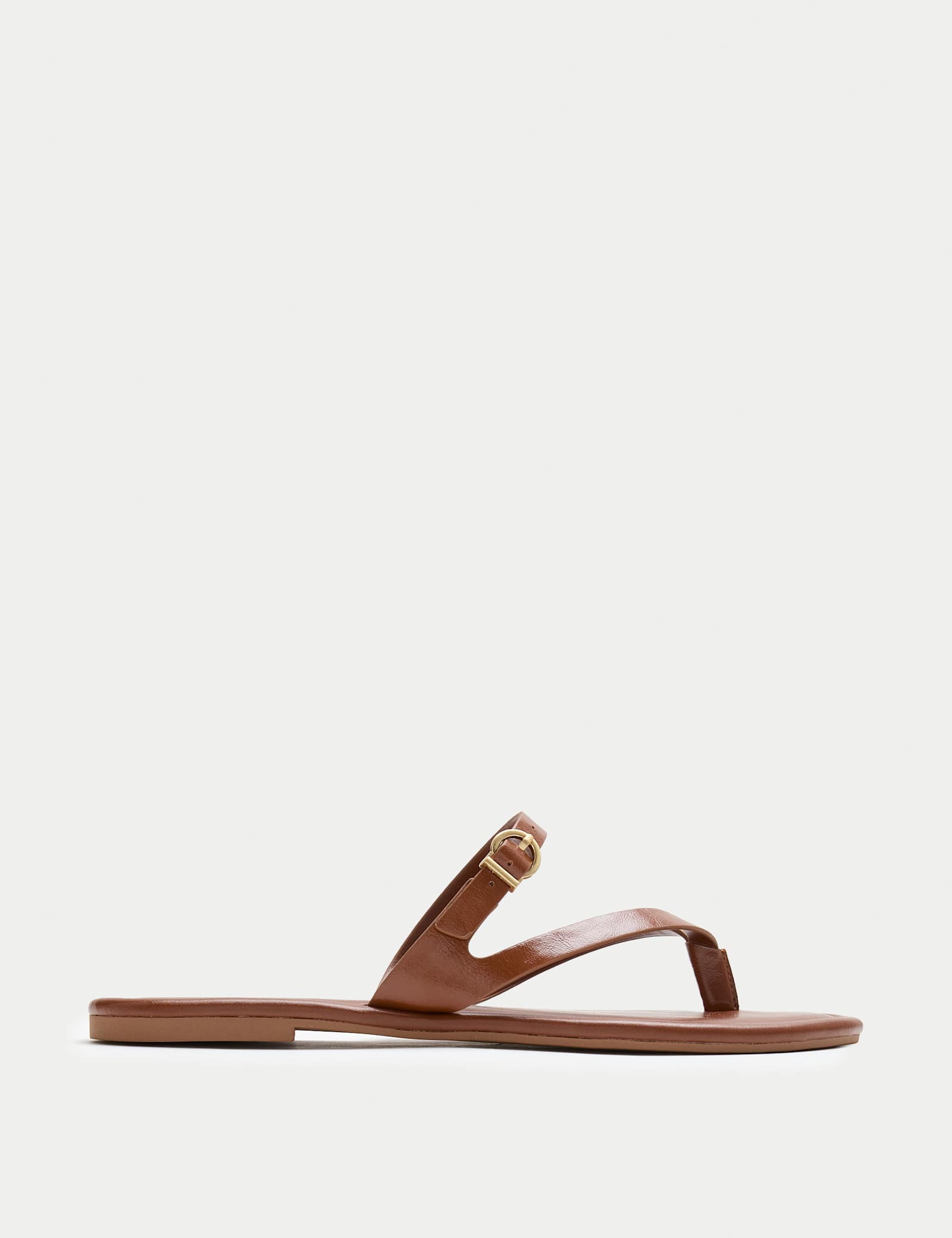 Buckle Flat Toe Loop Mule Sandals - image 1