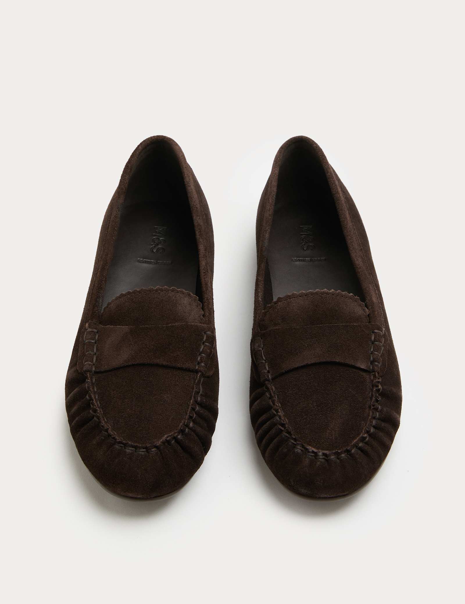 Suede Flat Loafer Pumps - image 3
