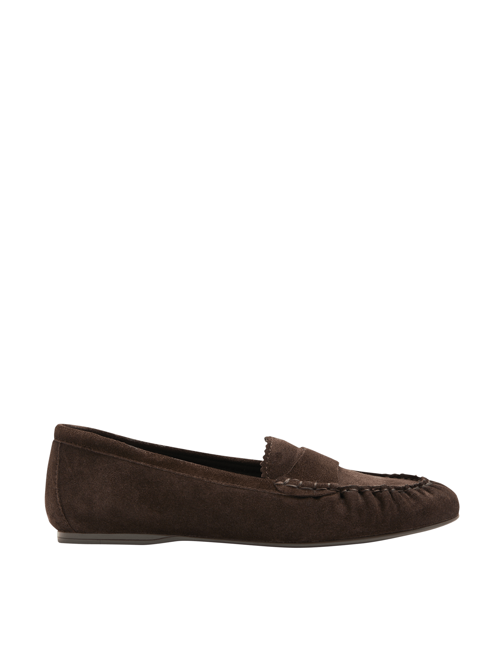 Suede Flat Loafer Pumps - image 5