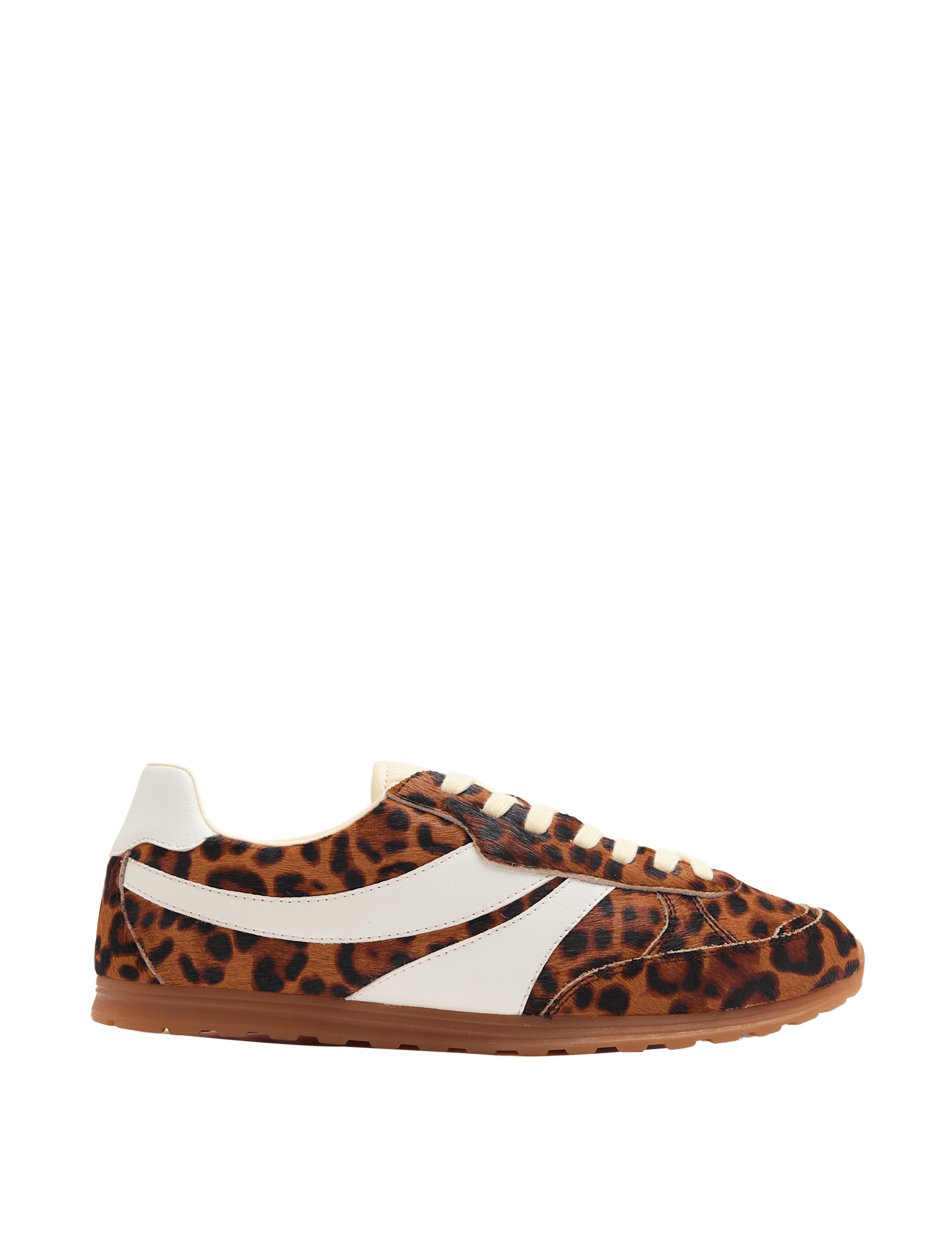 Leather Hair On Leopard Print Trainers - image 3
