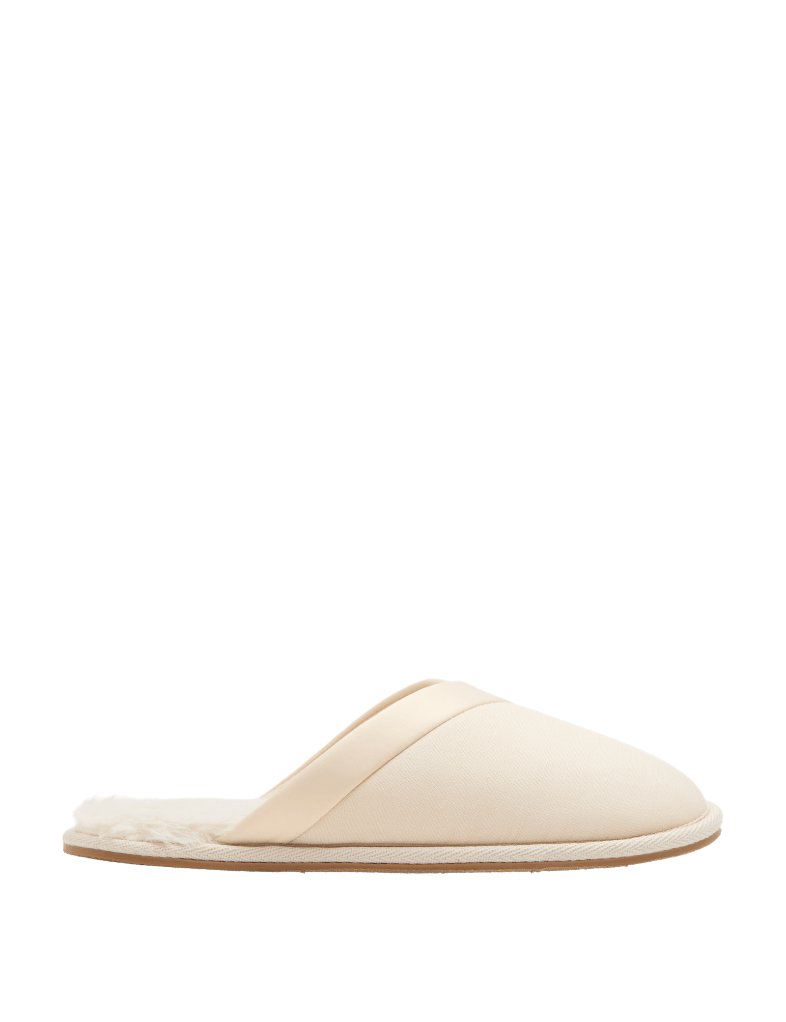 Asymmetric Faux Fur Lined Mule Slippers - image 4