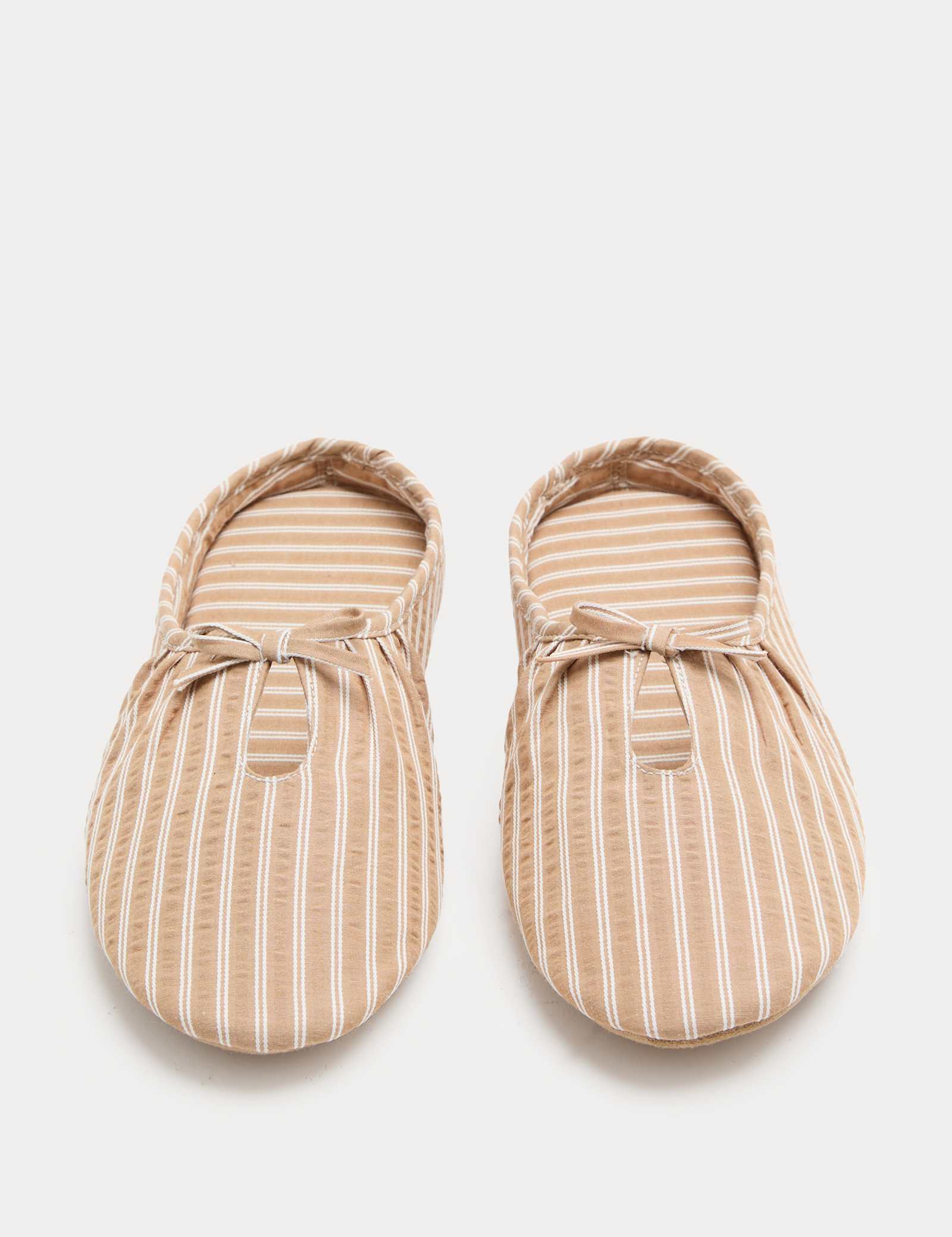 Striped Bow Mule Slippers - image 4