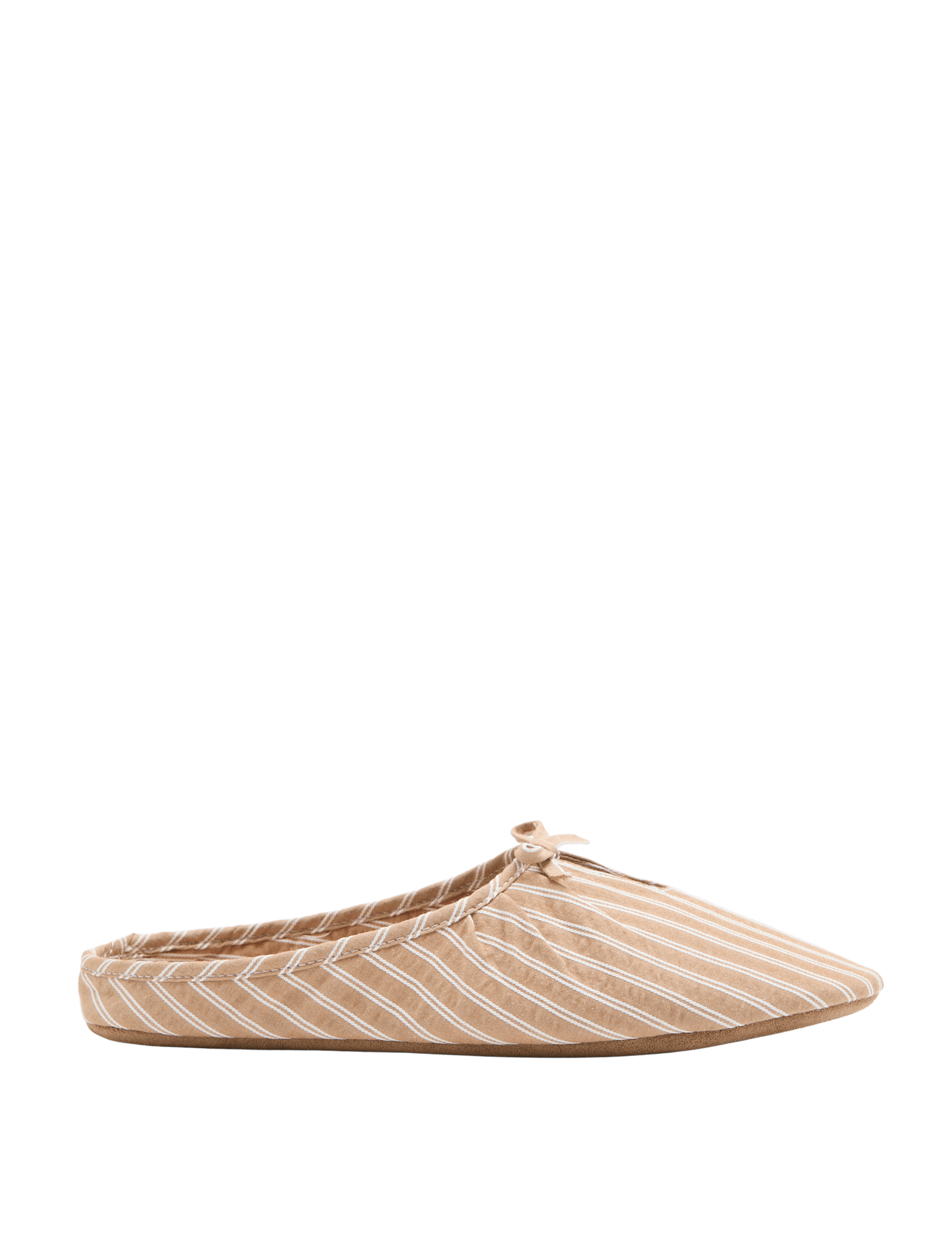 Striped Bow Mule Slippers - image 5