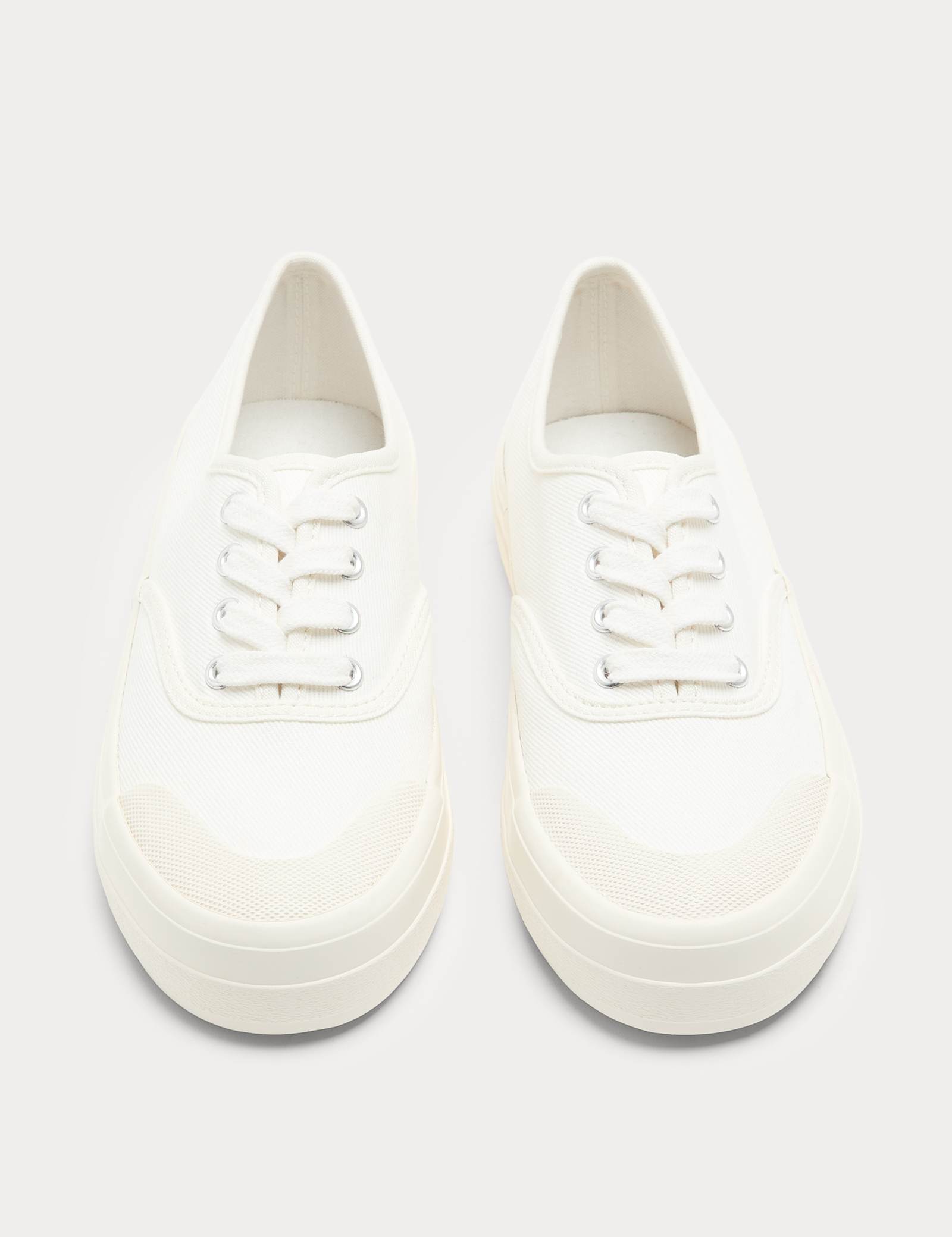 Cup Sole Platform Plimsoll Trainers - image 2