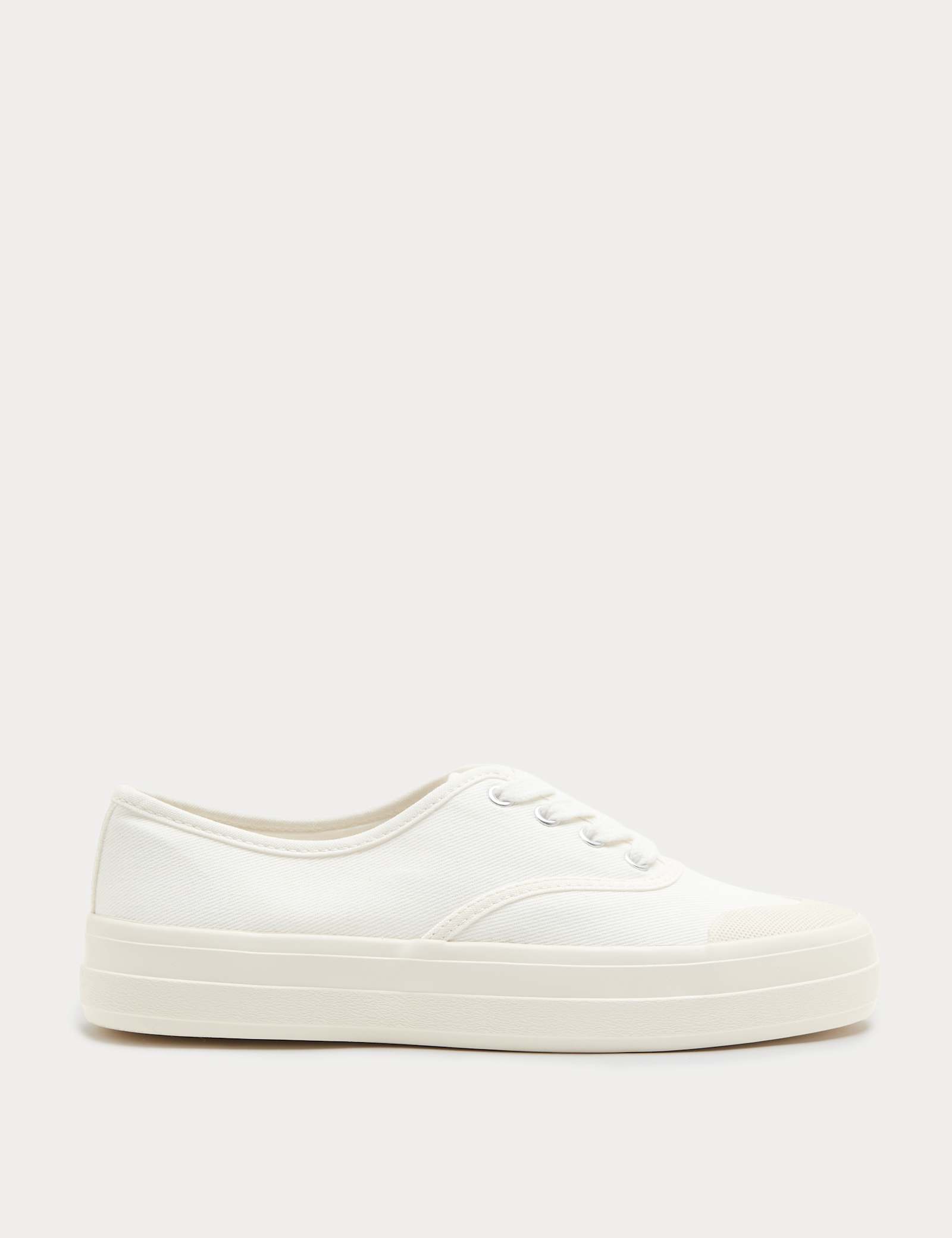 Cup Sole Platform Plimsoll Trainers - image 1