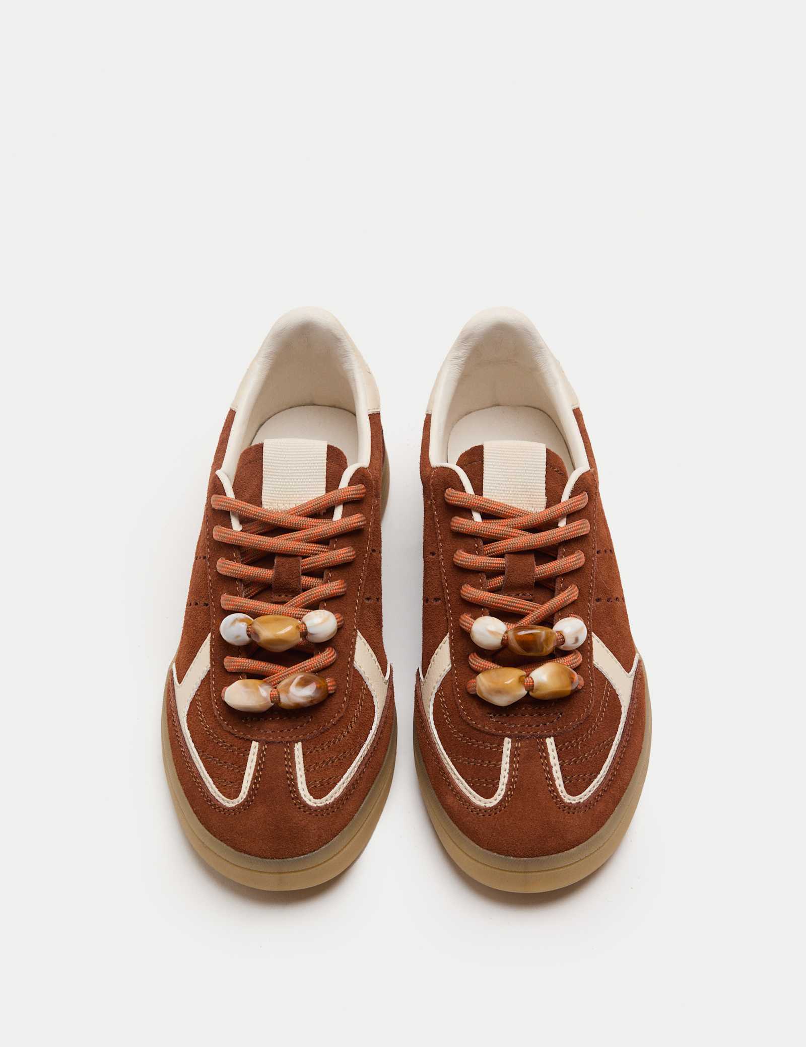 Suede Bead Detail Trainers - image 2