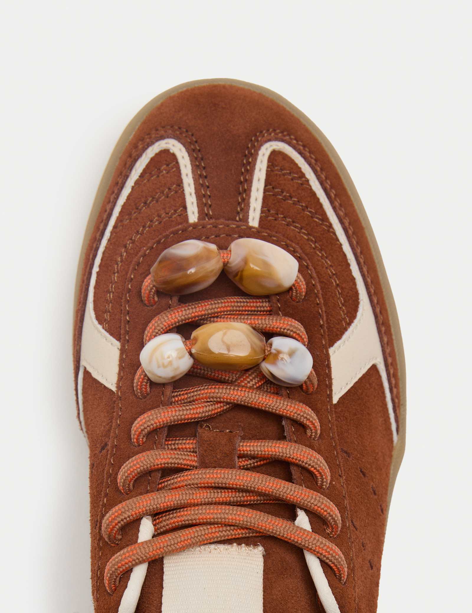 Suede Bead Detail Trainers - image 4