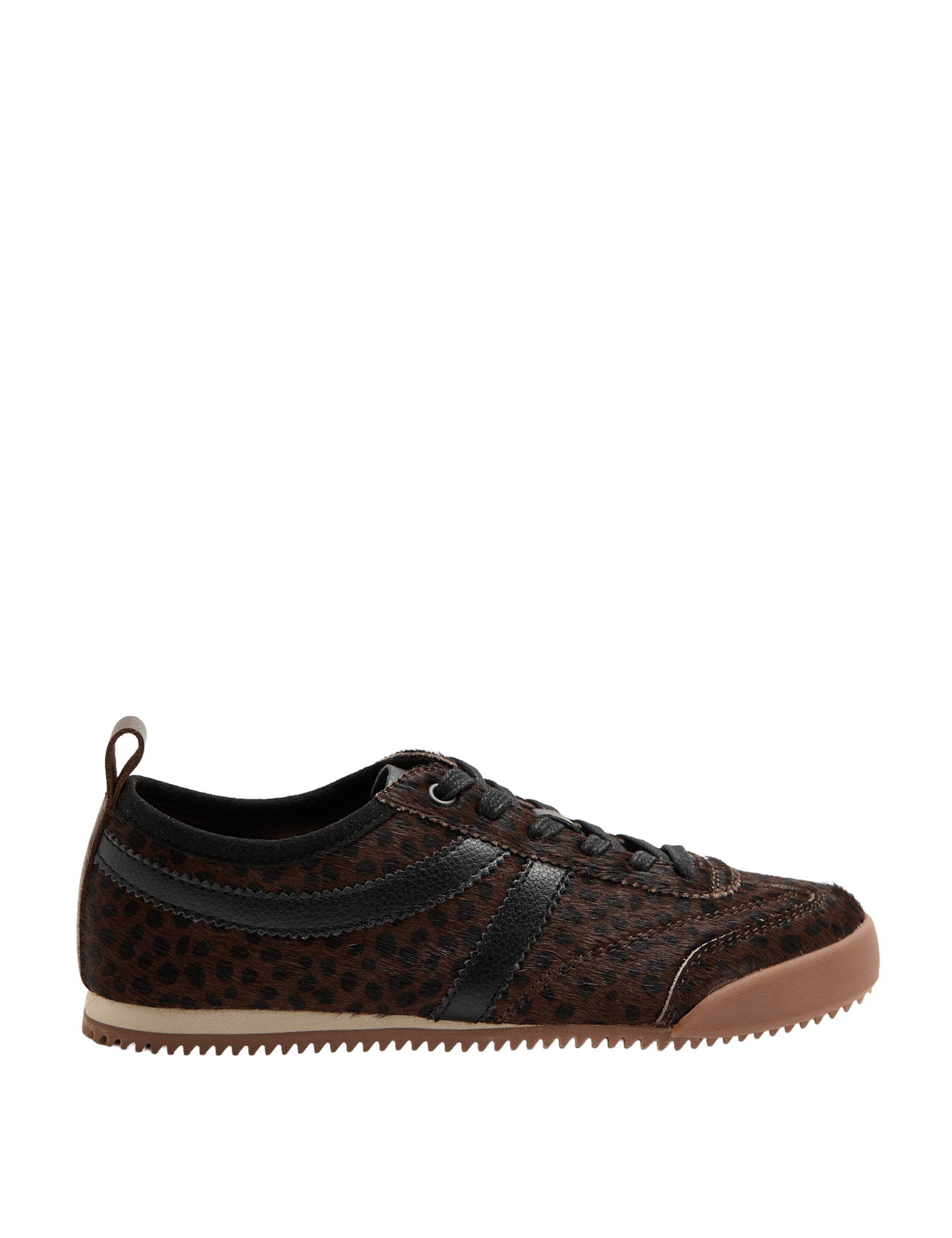 Leather Animal Print Side Detail Trainers - image 4
